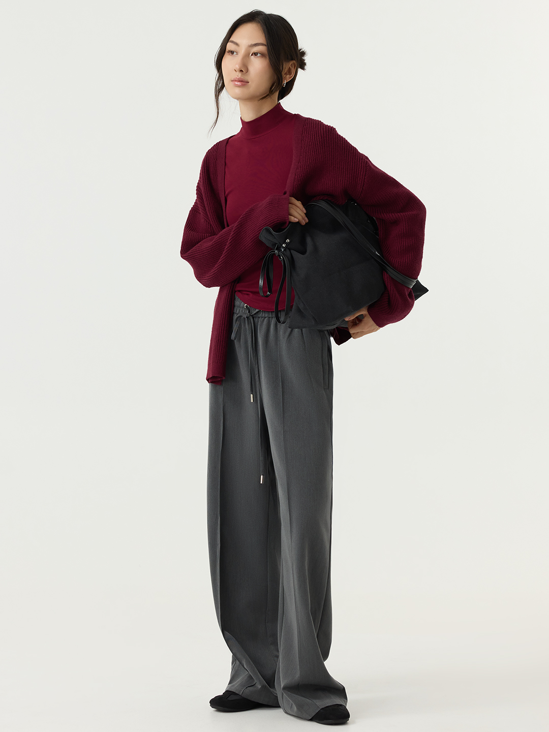 Кардиган бордовый для женщин 48101-67 50