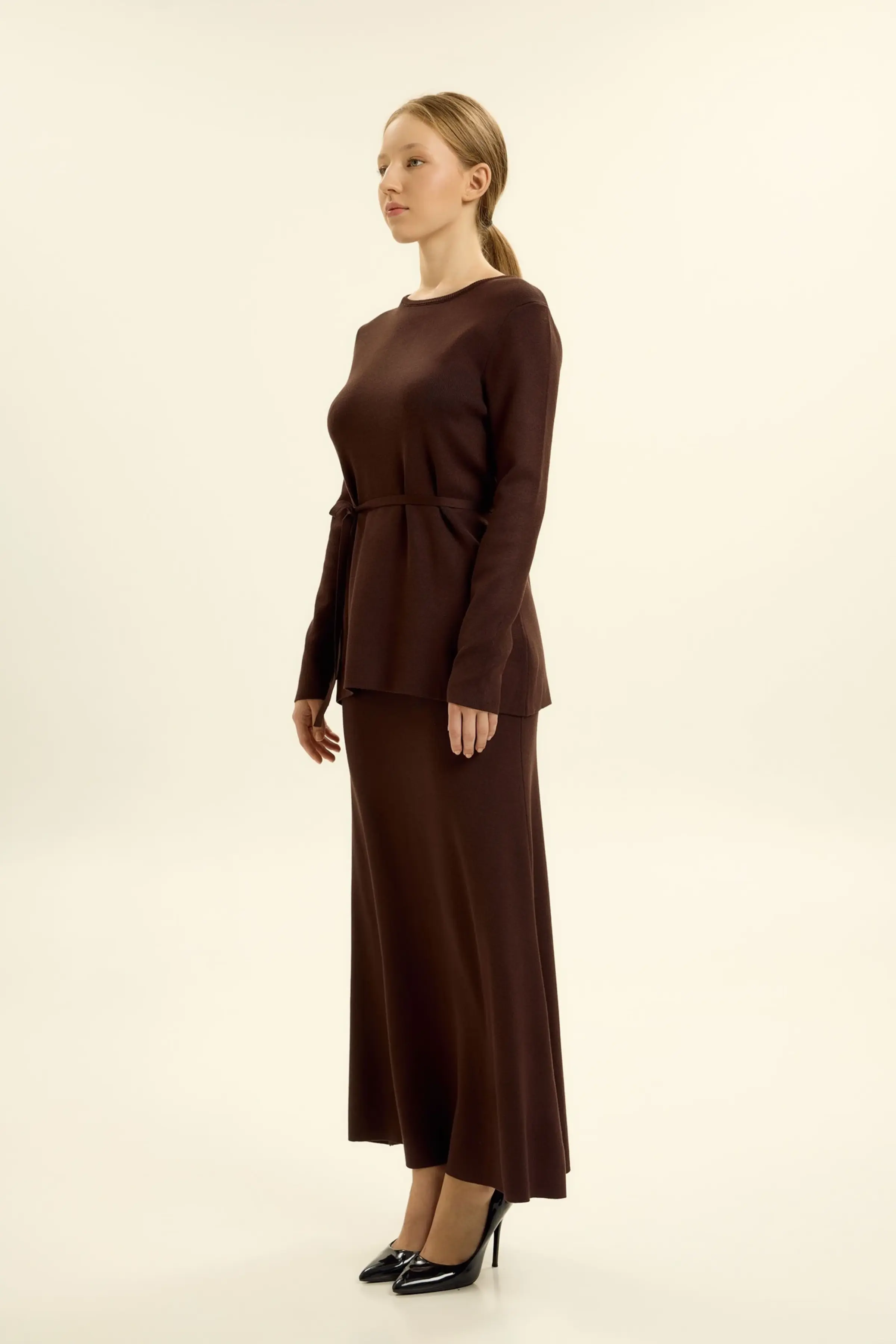 Джемпер коричневый для женщин 46208-13 60