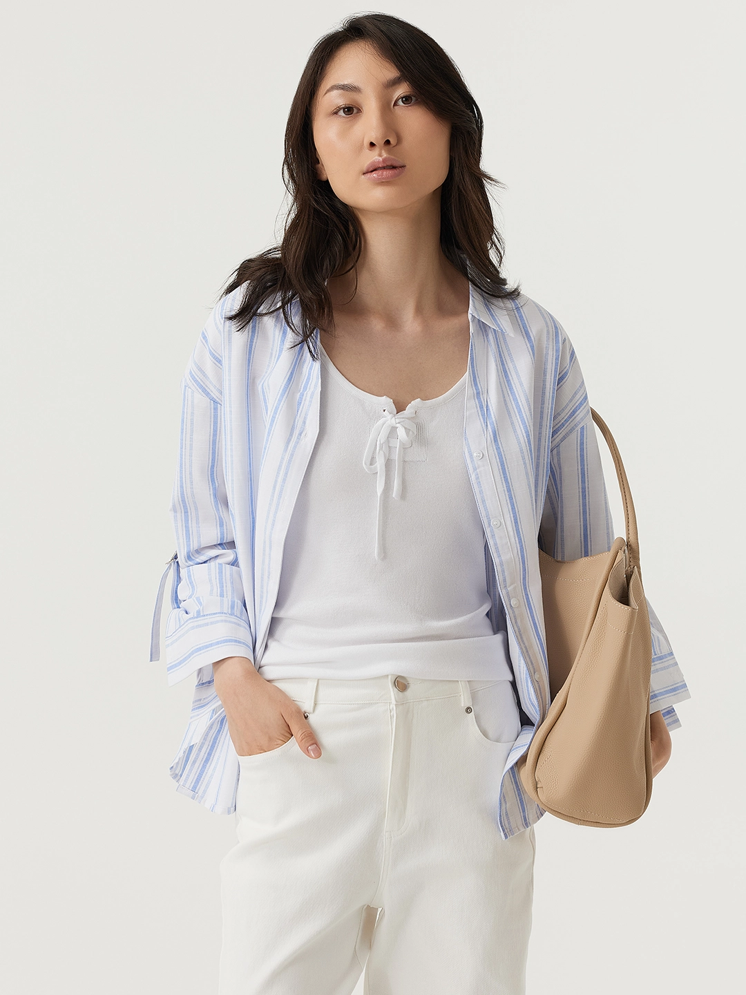 Топ белый для женщин 48185-4 46