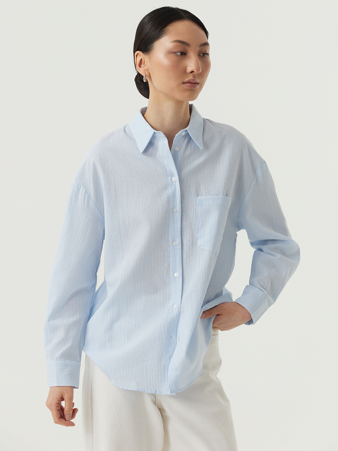 Рубашка голубой для женщин 48145-10 66