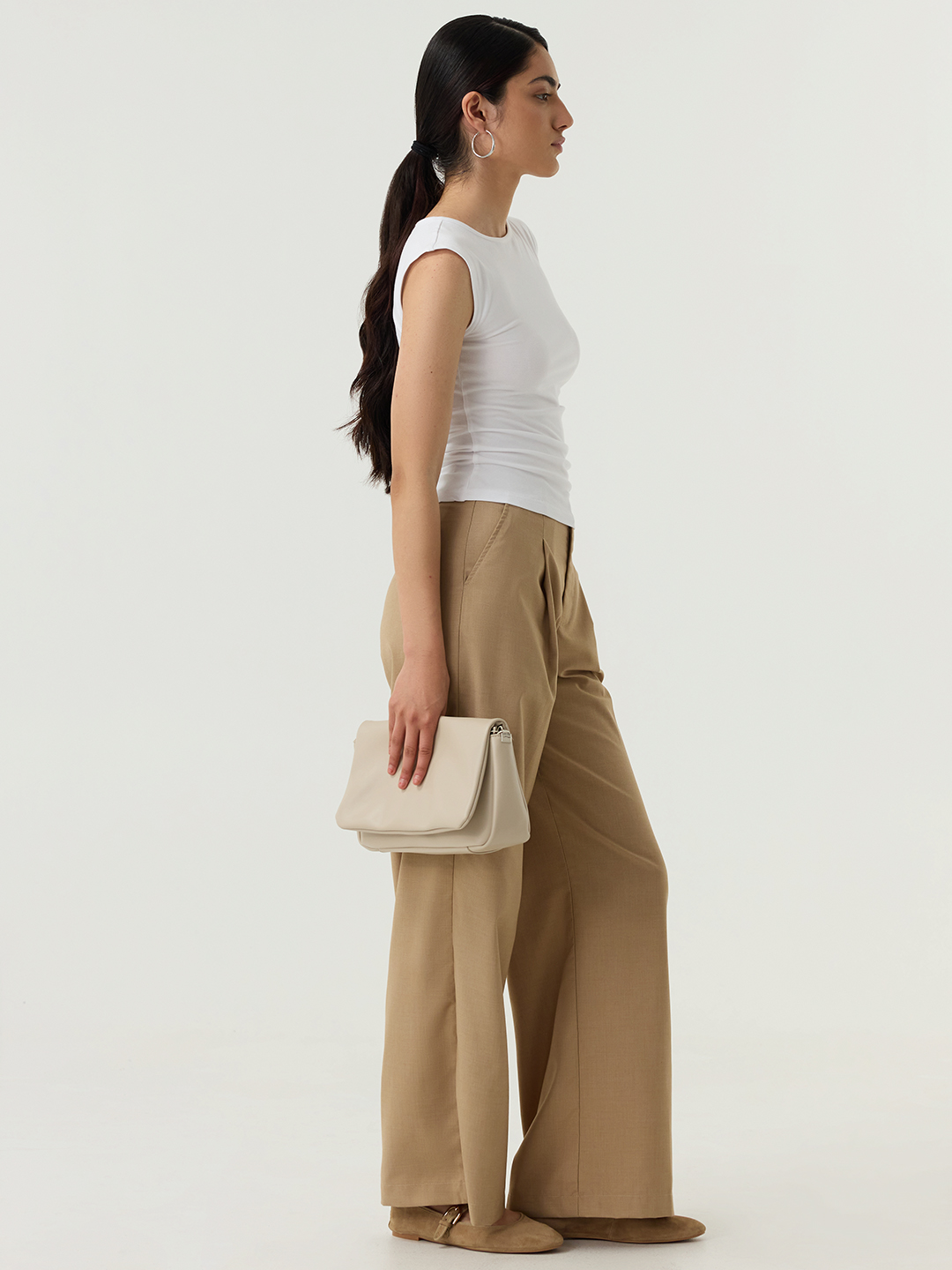 Топ белый для женщин 48102-4 46