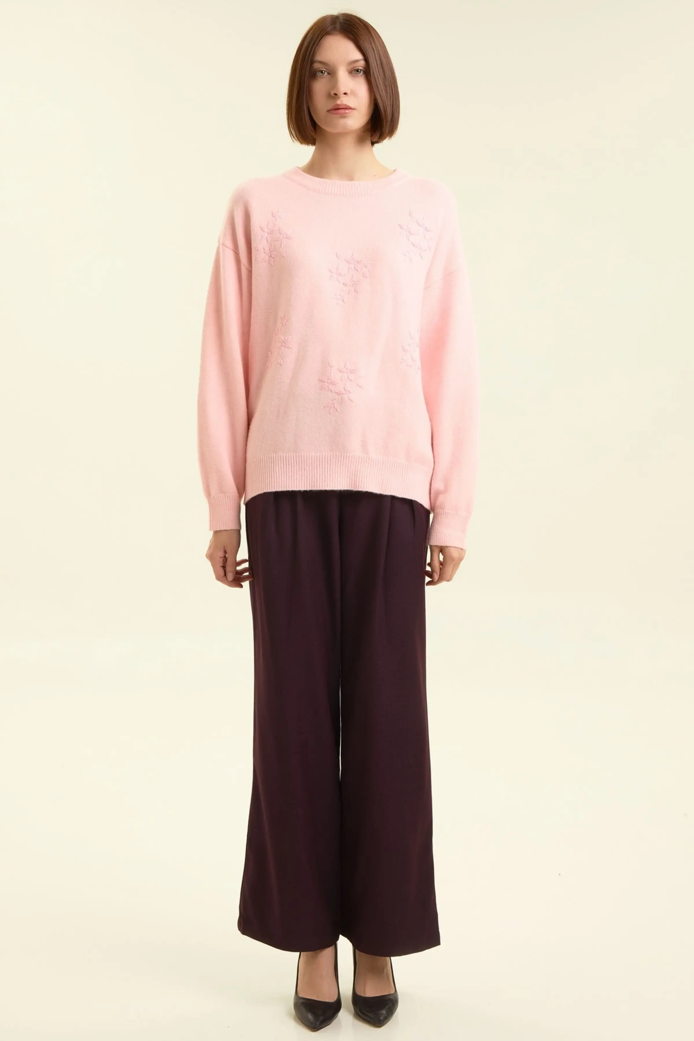 Свитер розовый для женщин 47187-17 65