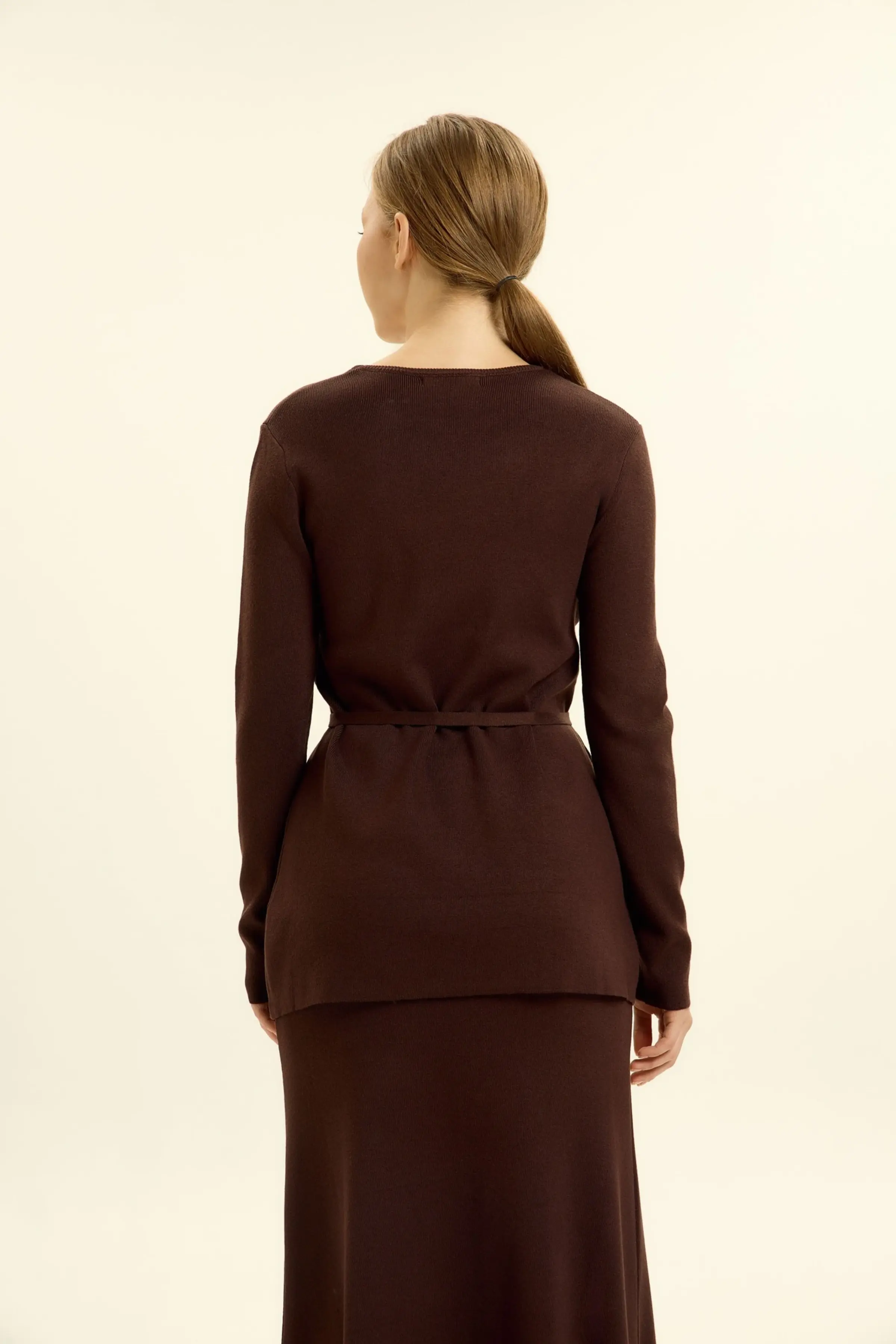 Джемпер коричневый для женщин 46208-13 60