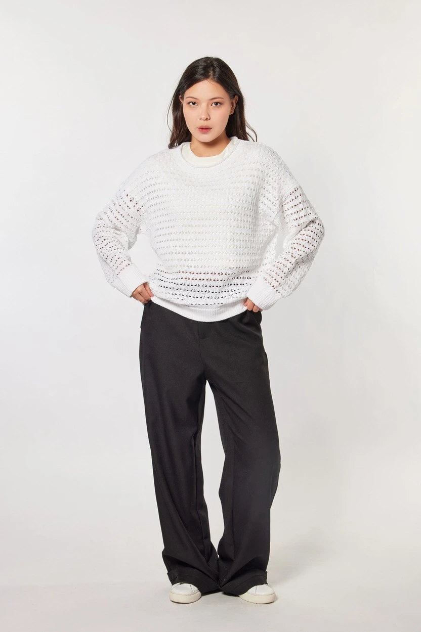 Джемпер белый для женщин 44163-4 60