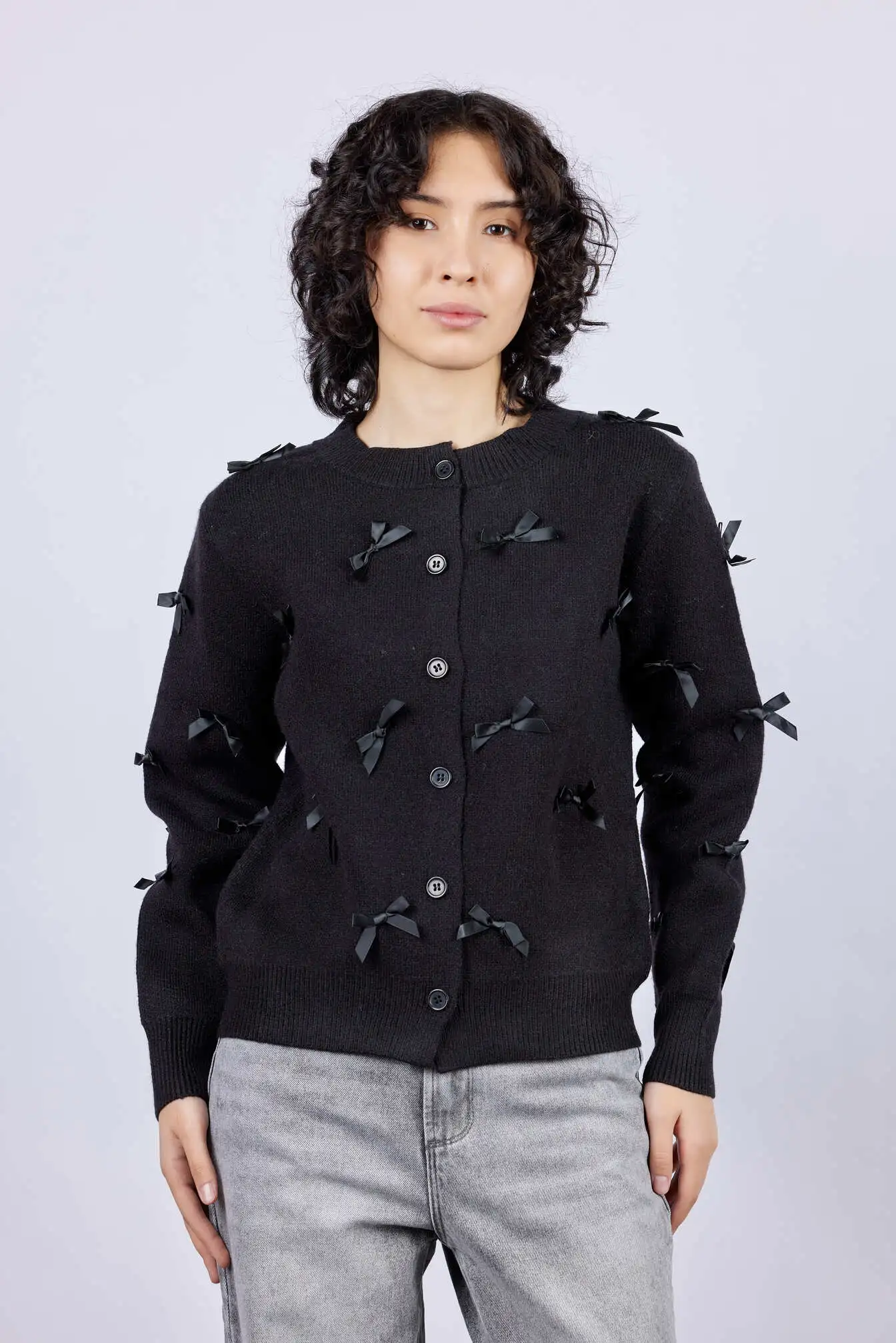 Кардиган черный для женщин 43202-1 50