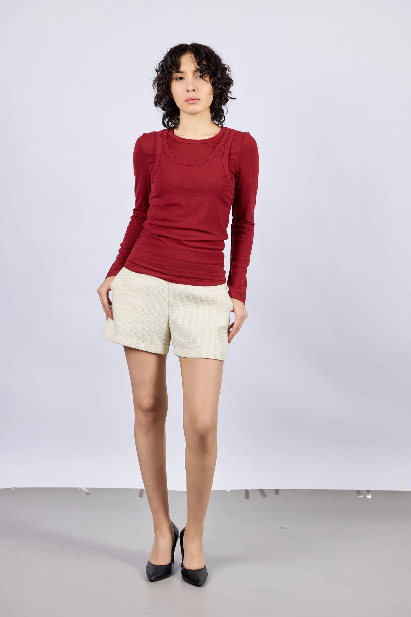 Шорты айвори для женщин 43225-234 57