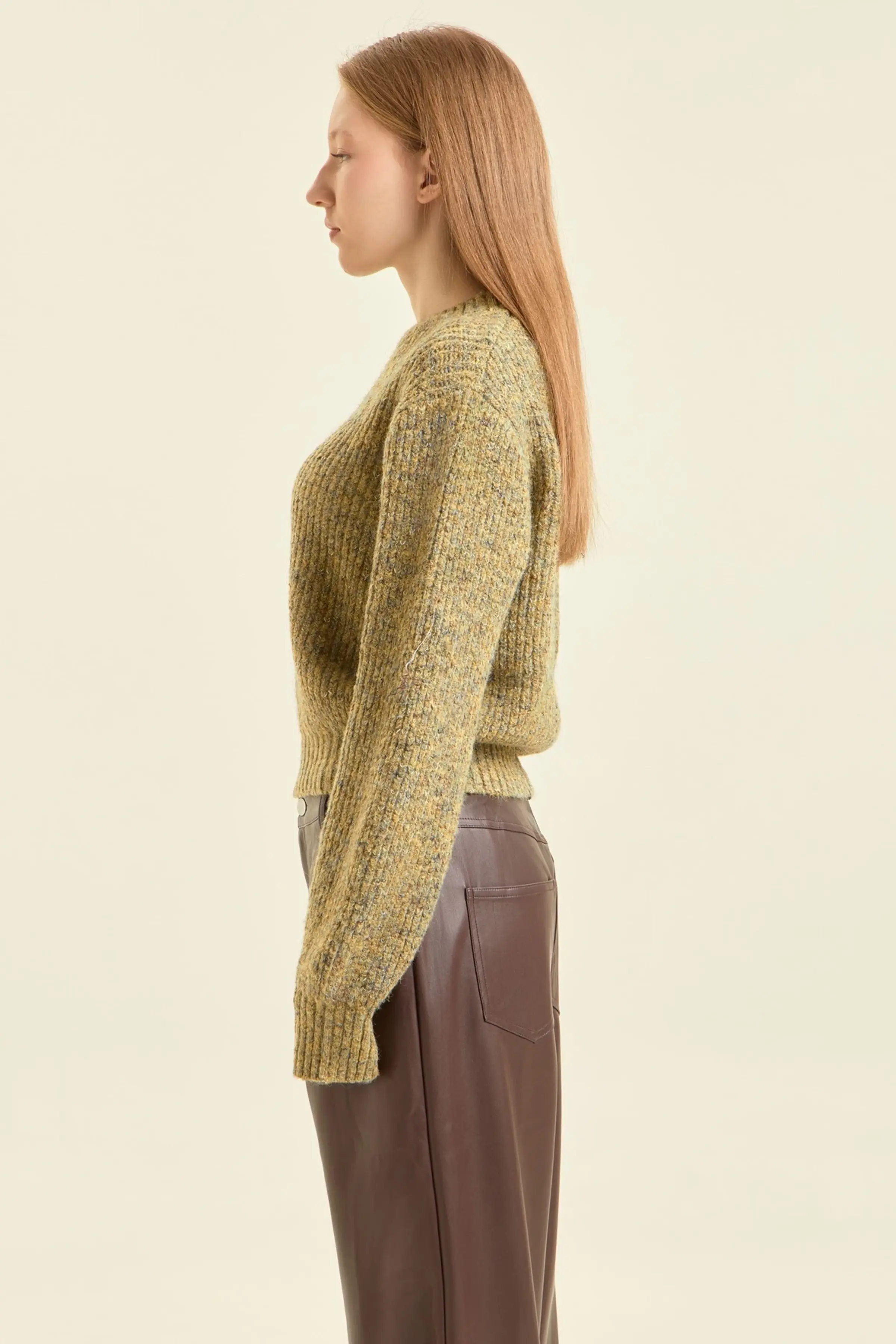 Свитер зеленый для женщин 47295-34 65