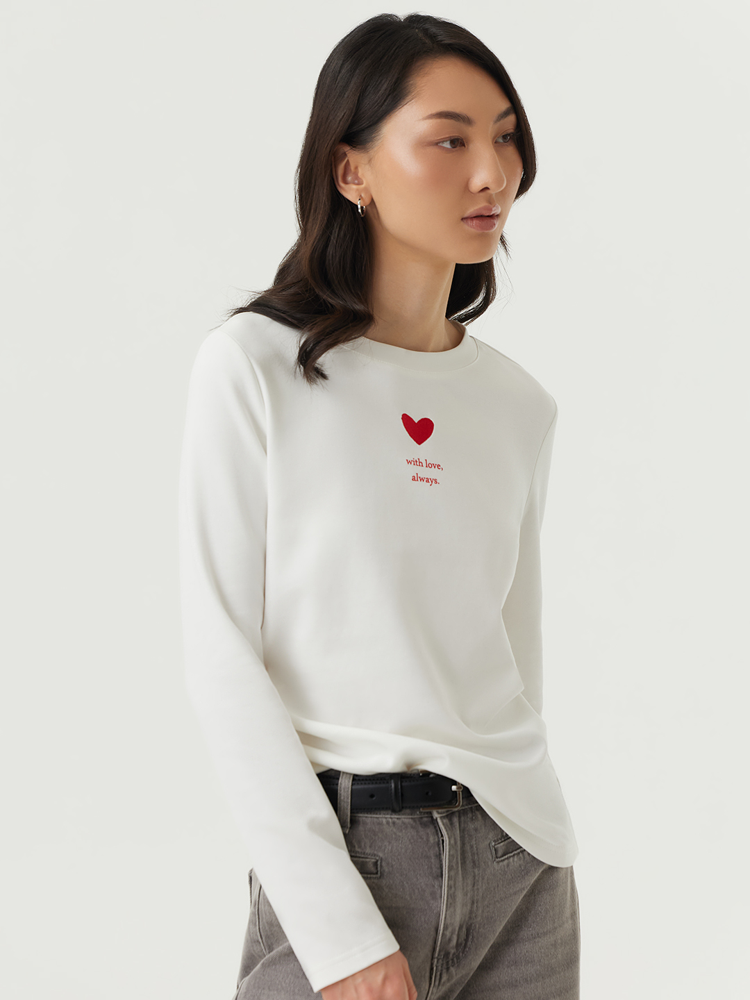 Лонгслив белый для женщин 48264-4 59