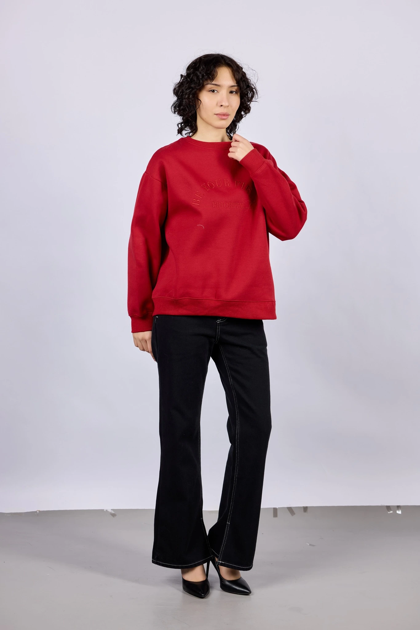 Толстовка красный для женщин 43247-7 55