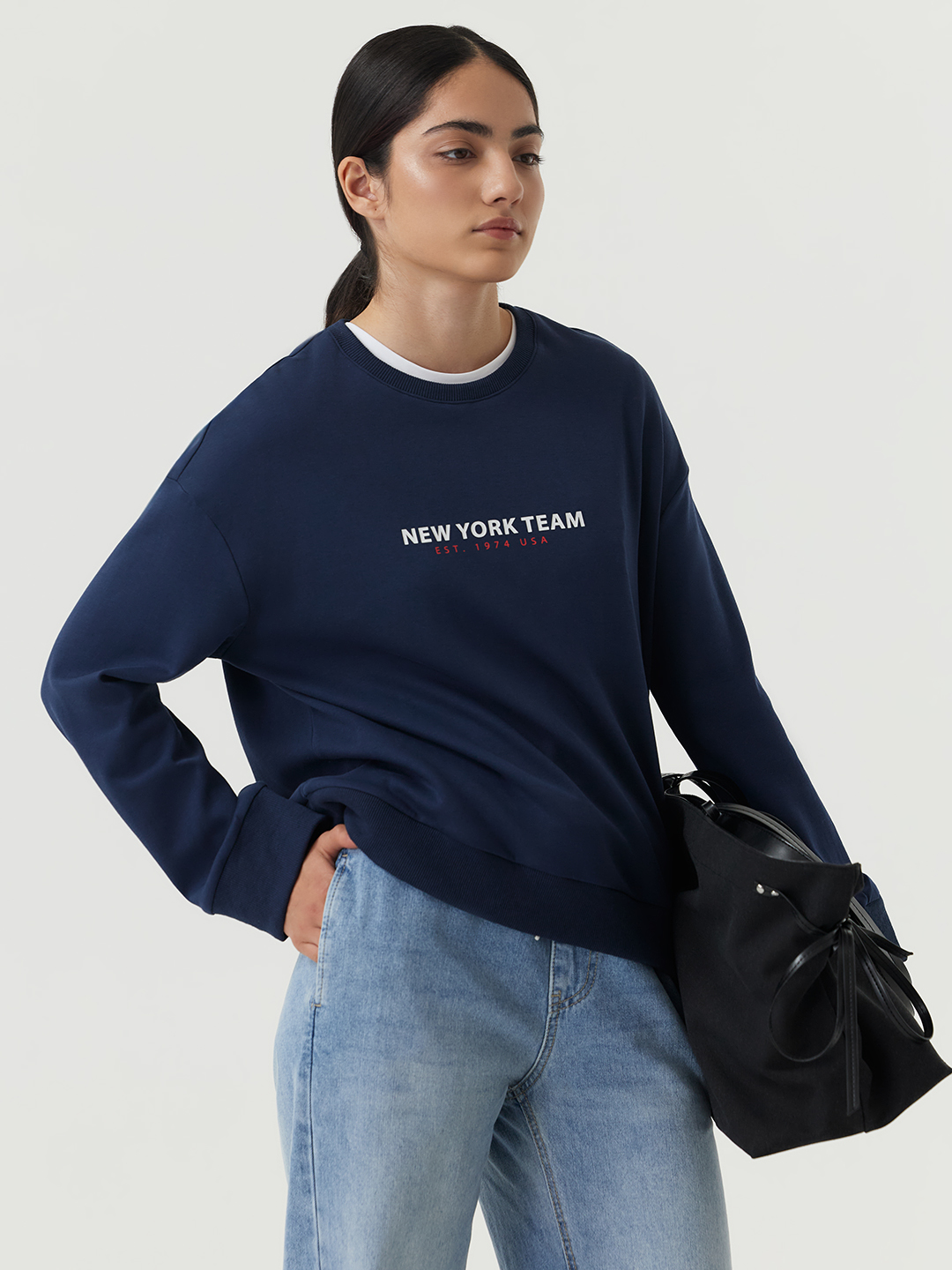 Лонгслив синий для женщин 48197-65 59