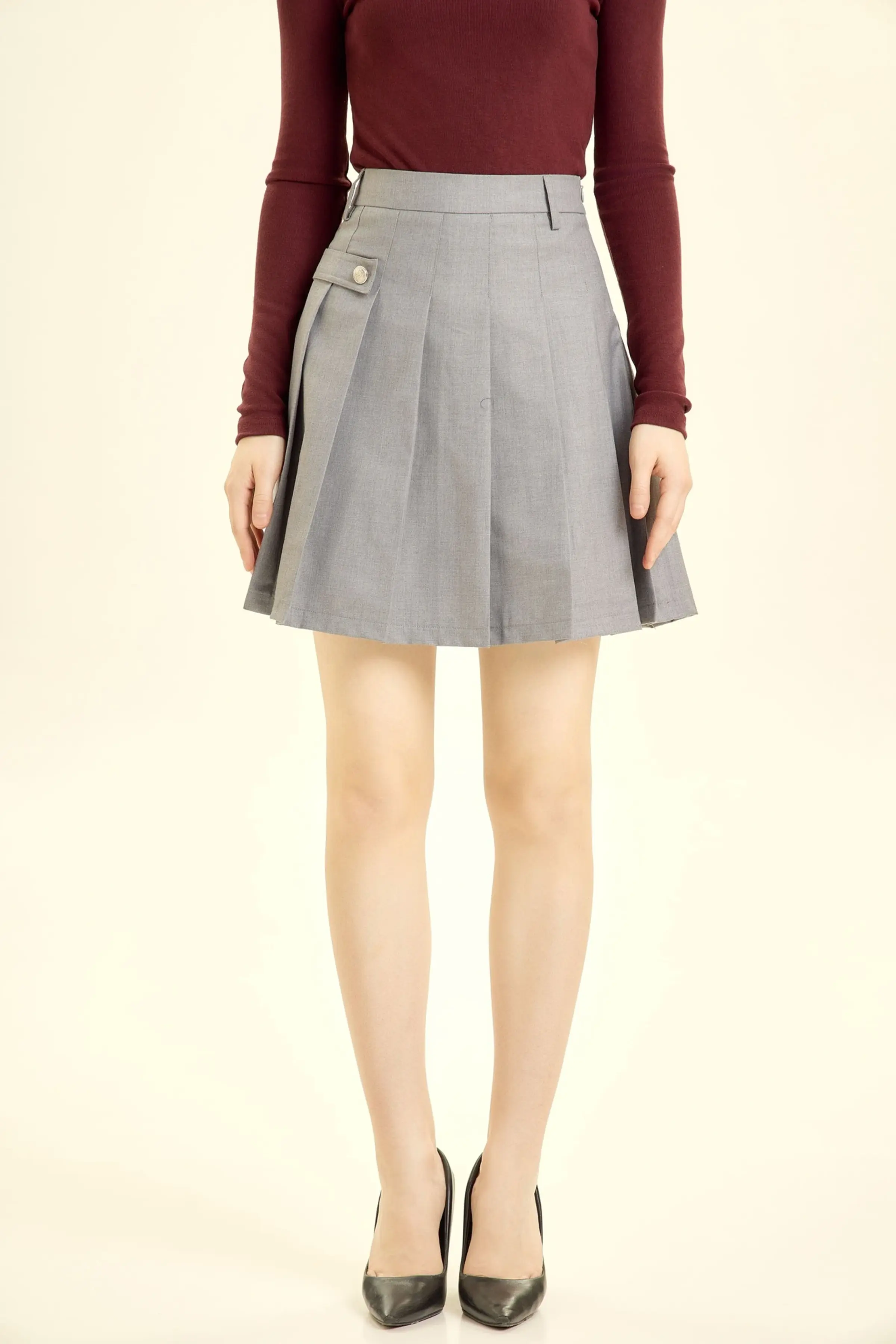 Юбка серый для женщин 46138-61 52