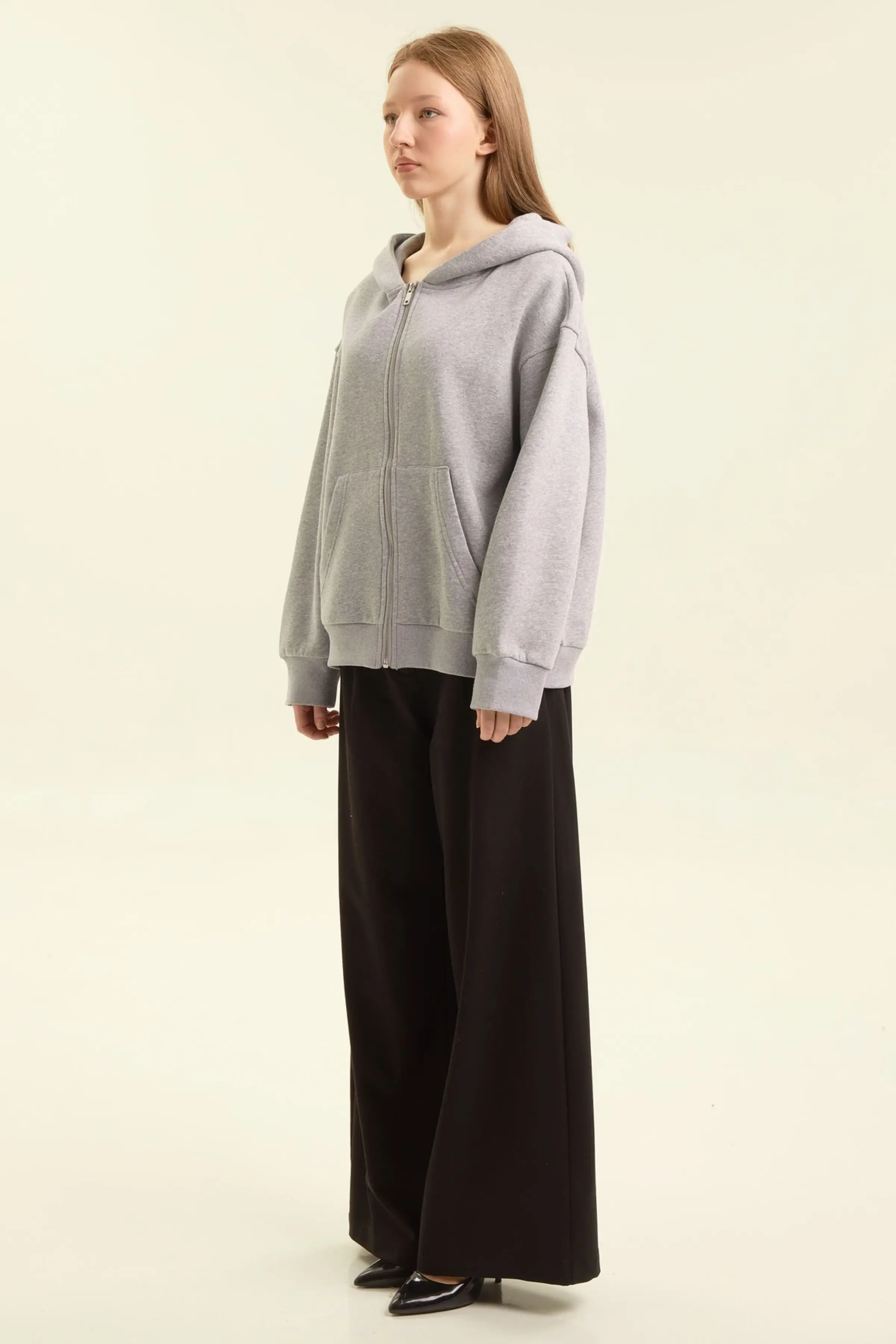 Худи серый для женщин 47244-61 62