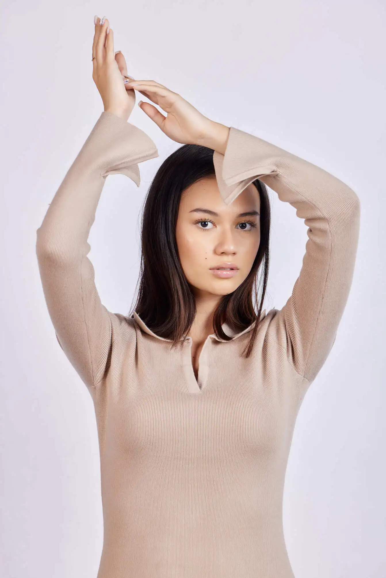 Платье бежевый для женщин 43131-15 54