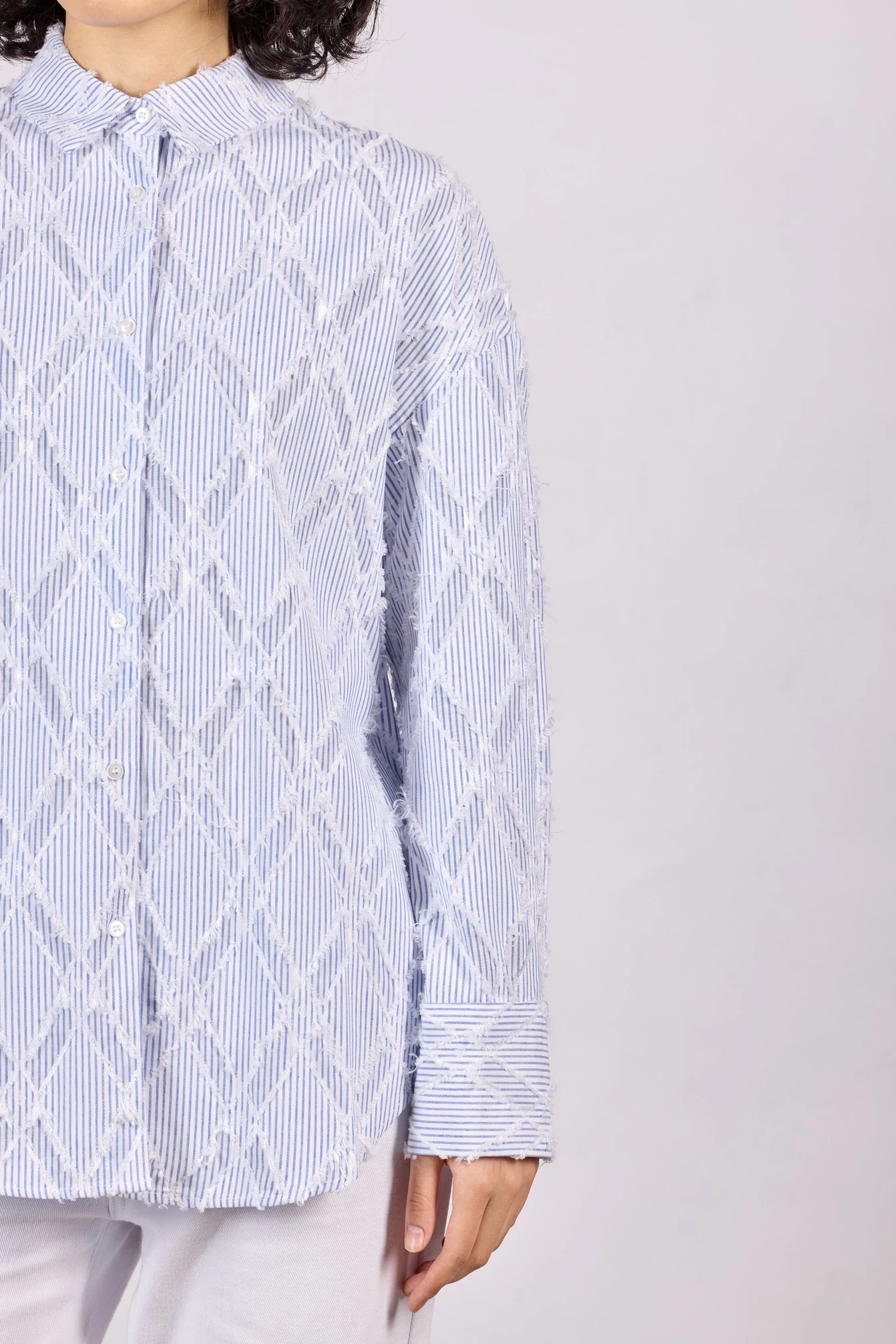 Рубашка зеленая клетка для женщин 44248-277 66