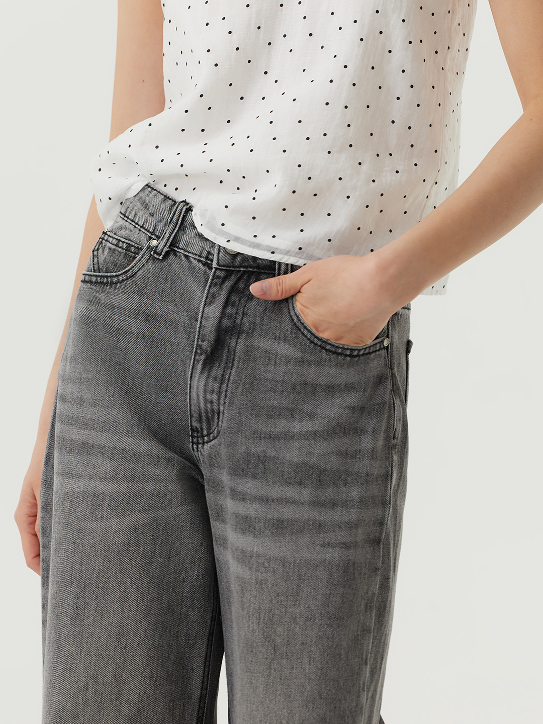 Джинсы серый для женщин 48855-61 74