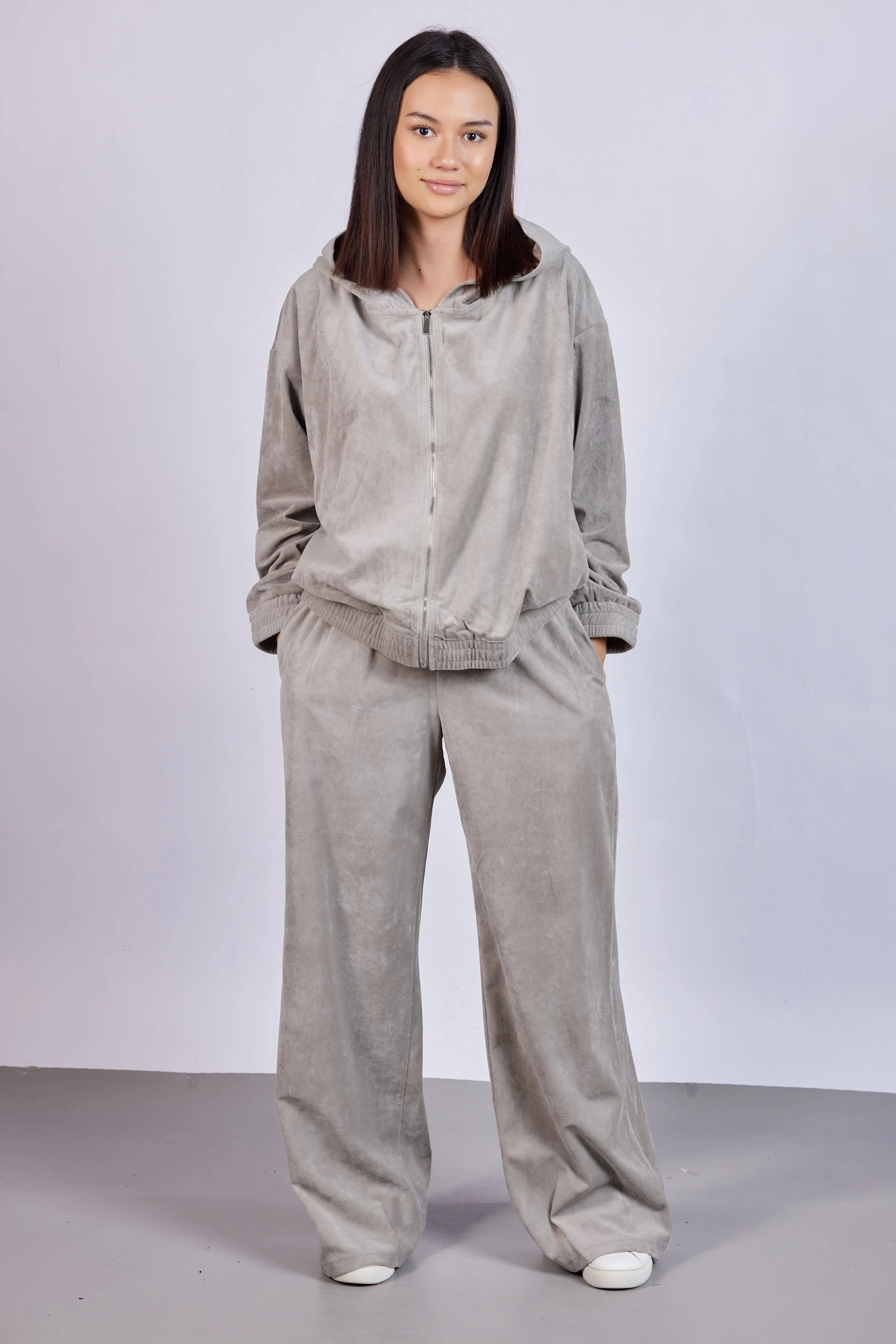 Худи серый для женщин 43188-61 62