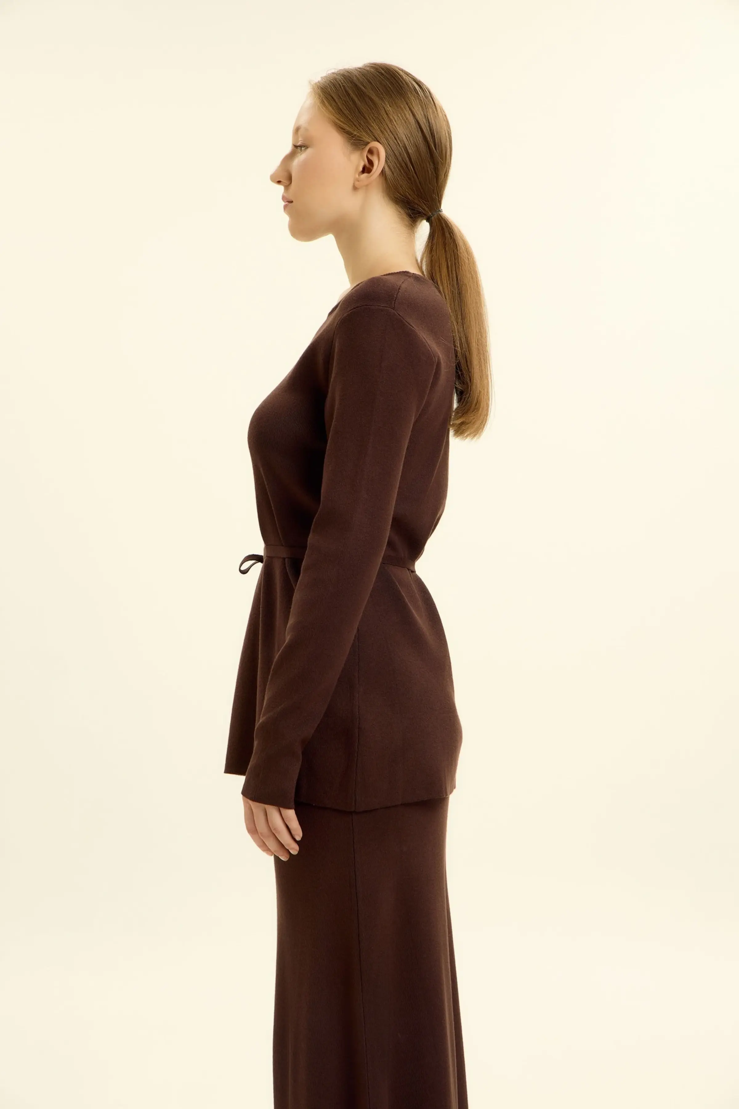 Джемпер коричневый для женщин 46208-13 60