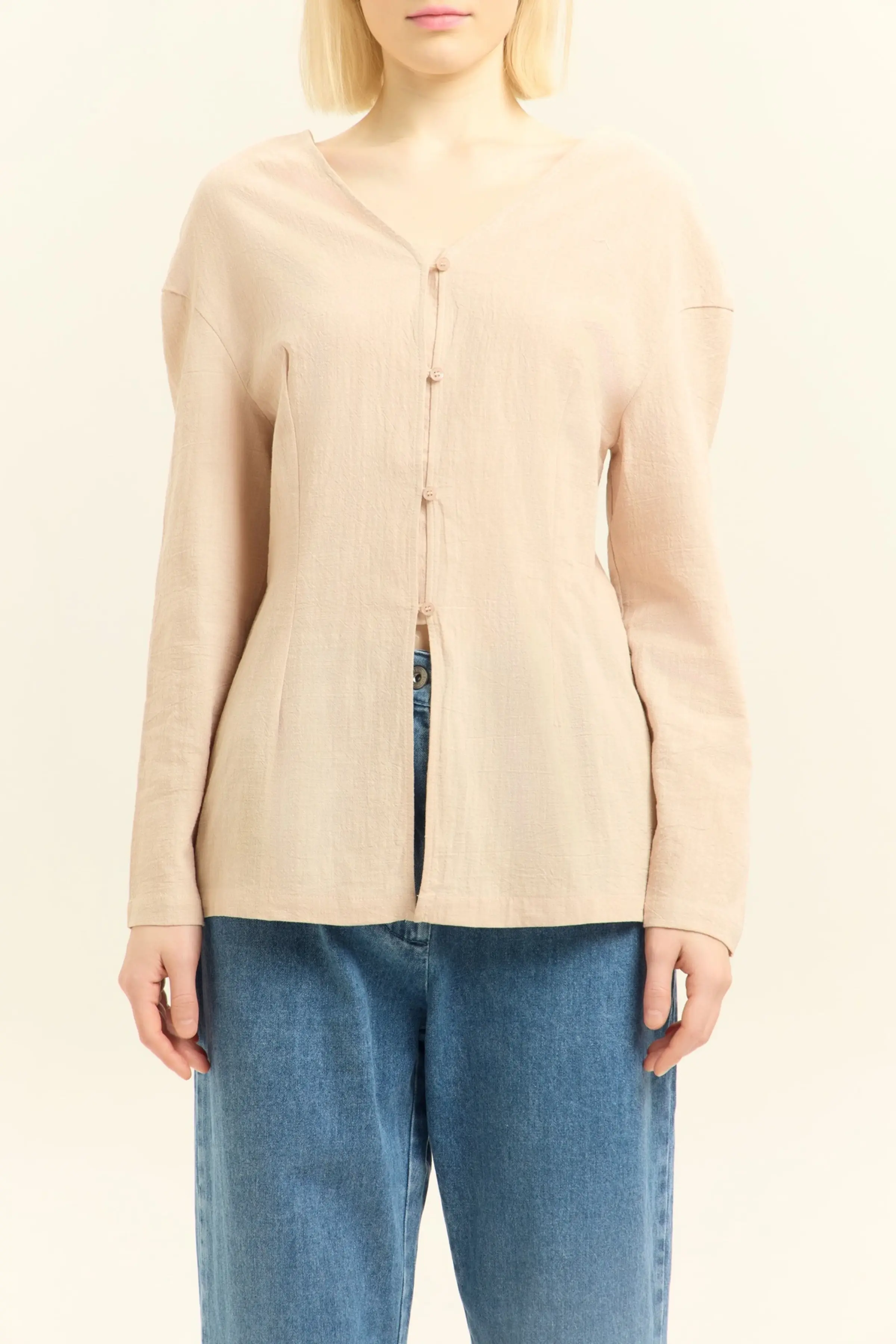 Блузка бежевый для женщин 45249-15 28