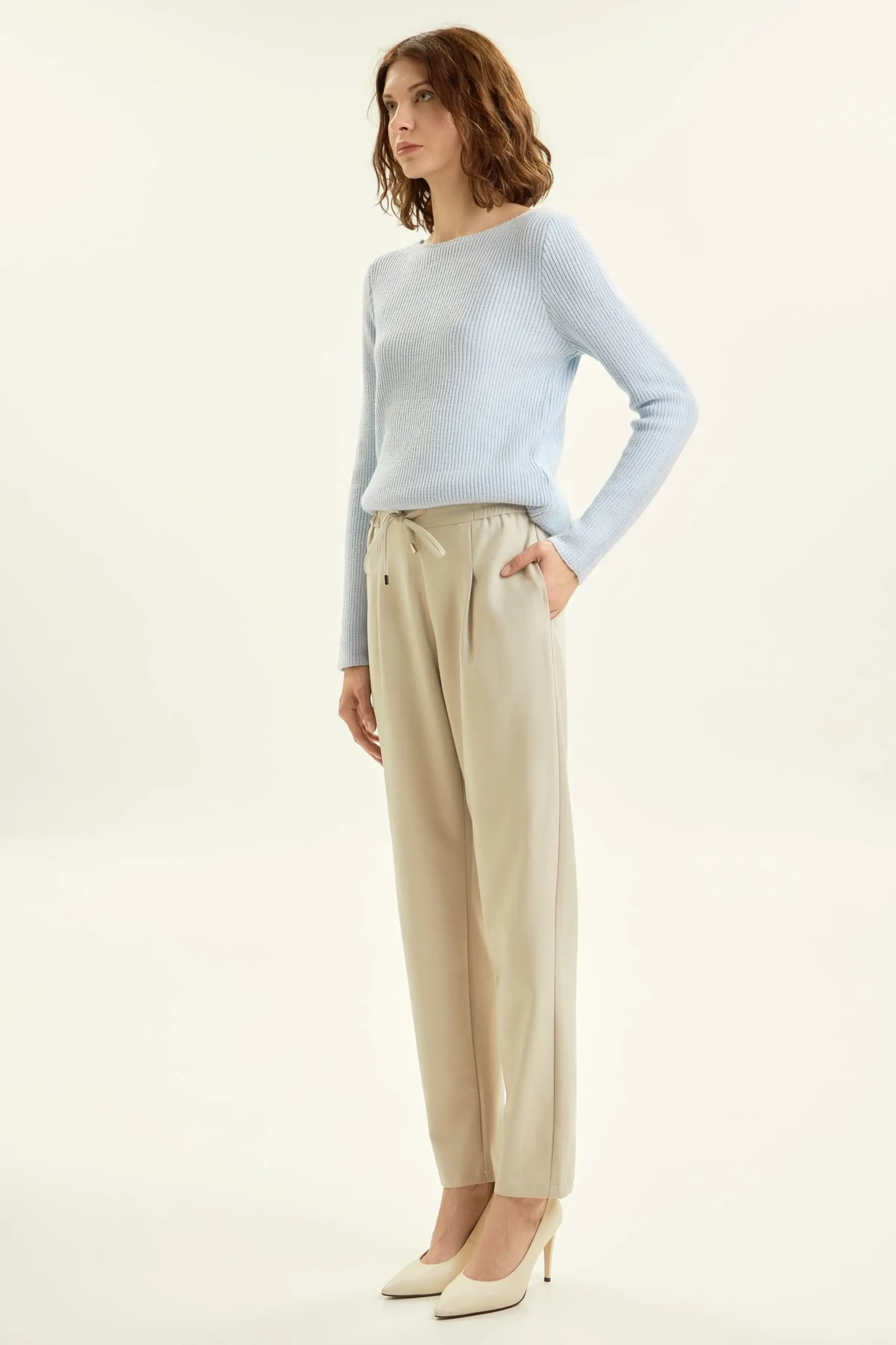 Брюки бежевый для женщин 44293-15 71