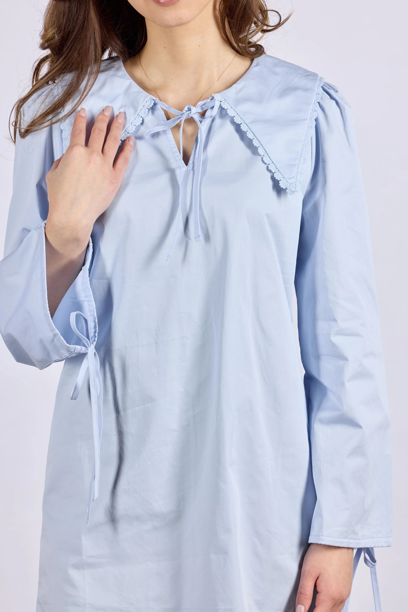 Платье голубой для женщин 44127-10 54