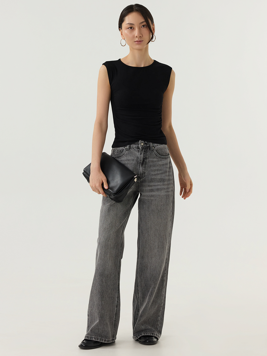 Топ черный для женщин 48102-1 46