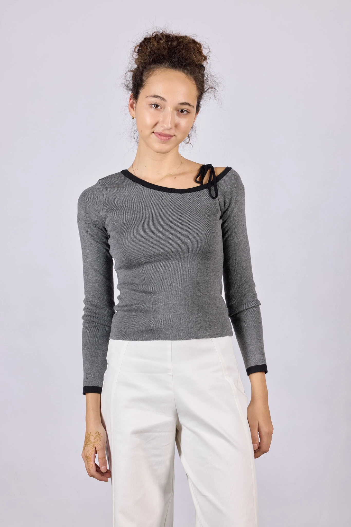 Джемпер серый для женщин 44128-61 60