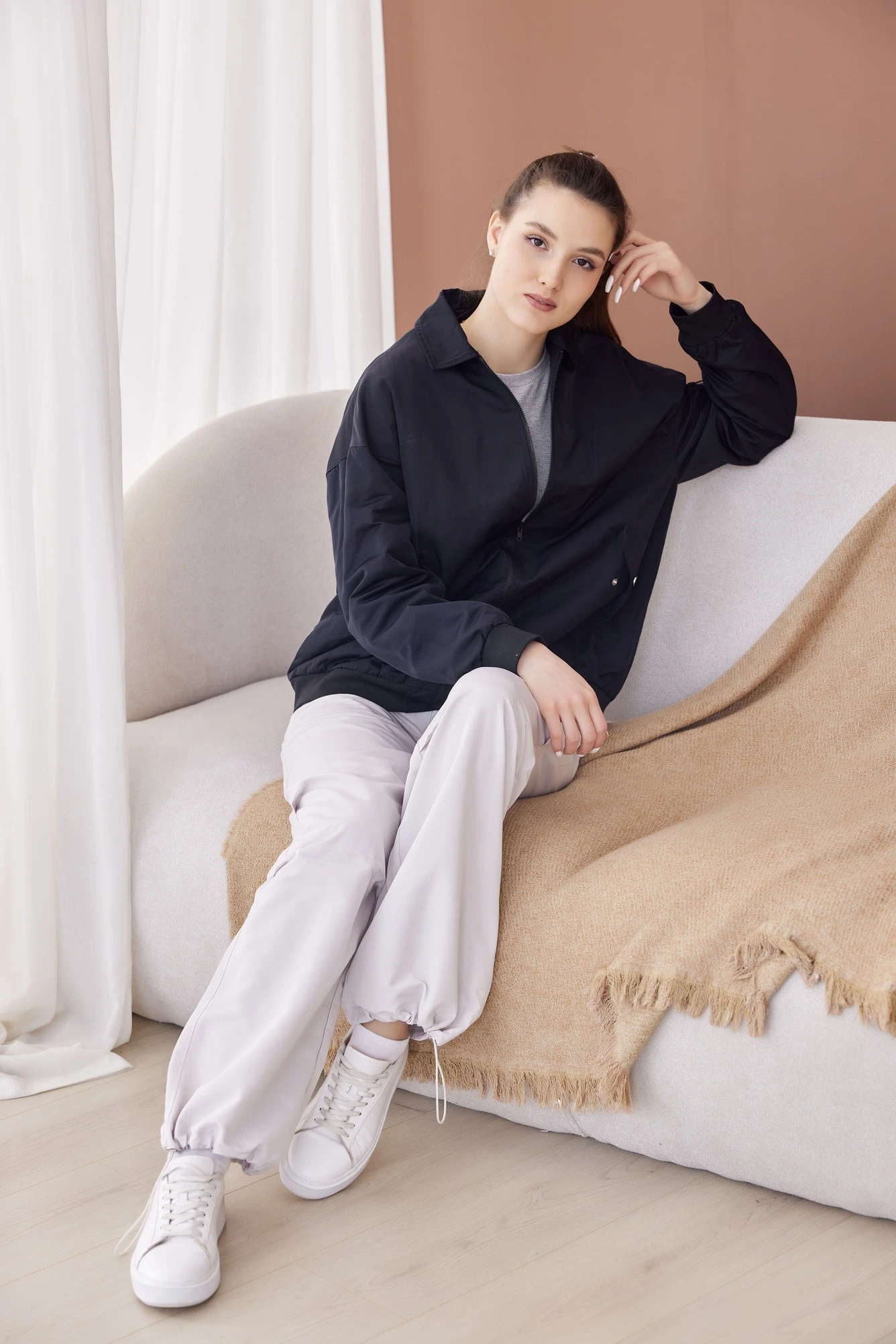 Куртка черный для женщин 40330-1 47