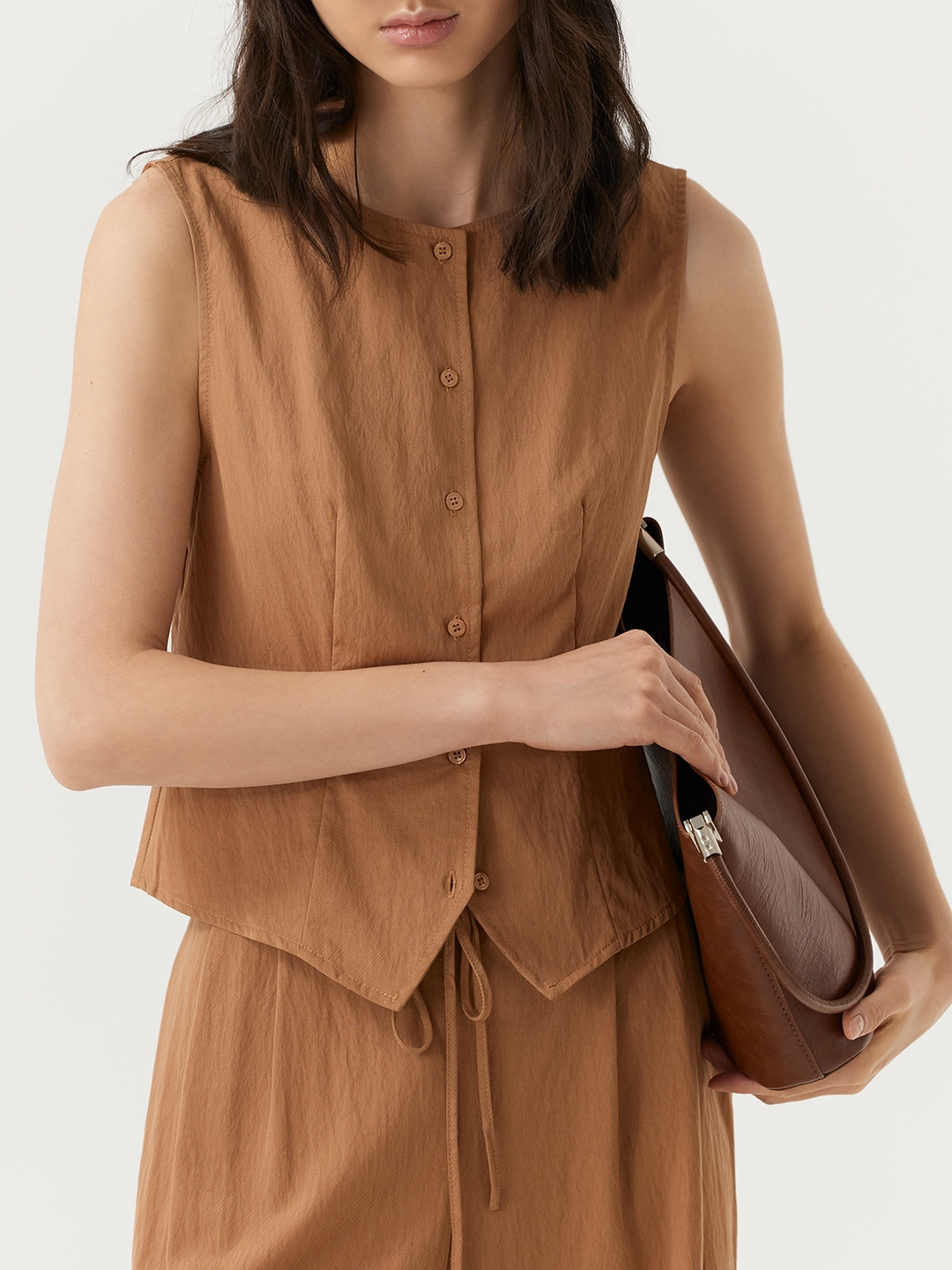 Жилетка коричневый для женщин 48210-13 68