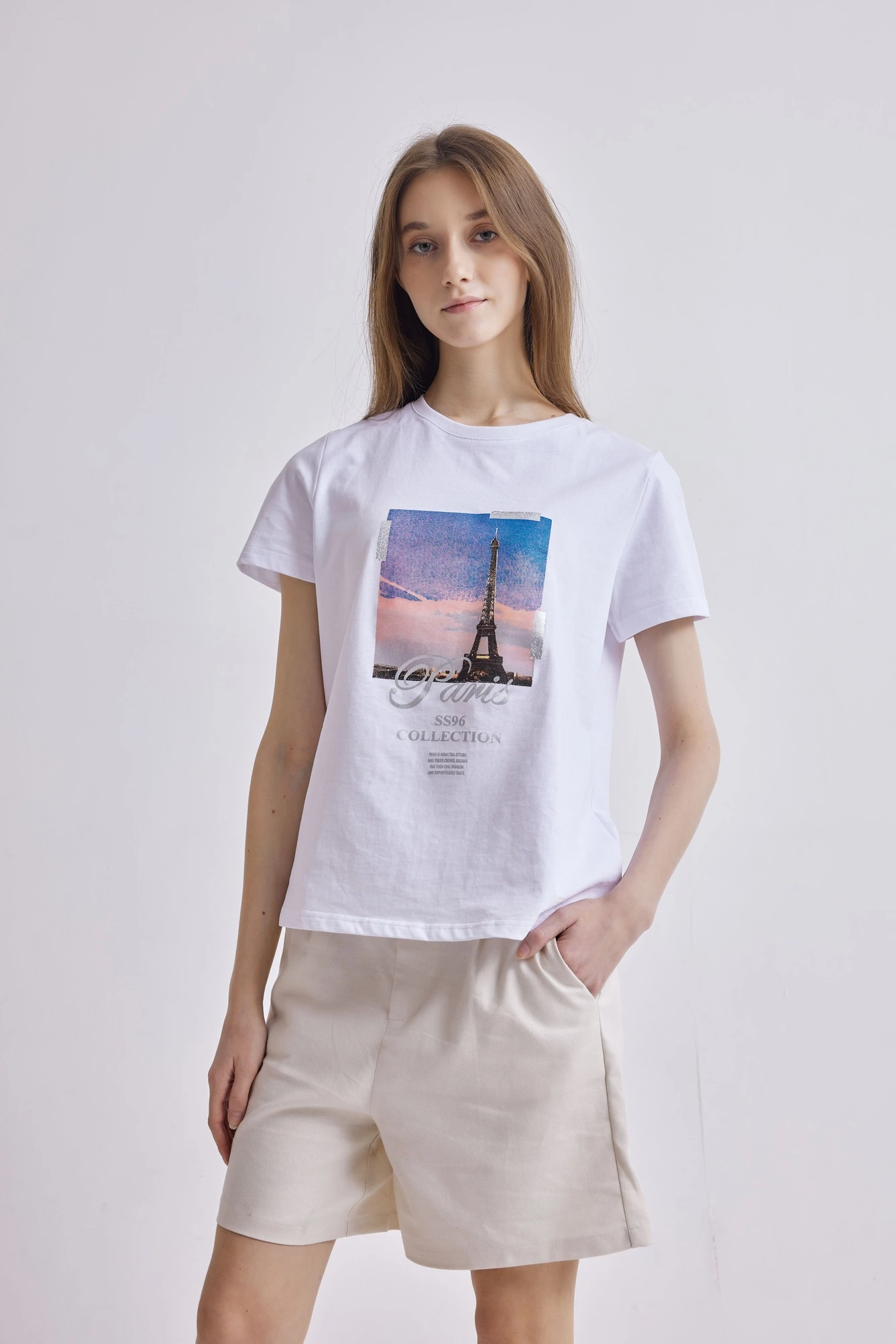 Футболка белый для женщин 41114-4 67