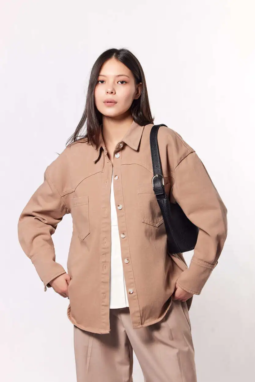 Рубашка бежевый для женщин 44213-15 66