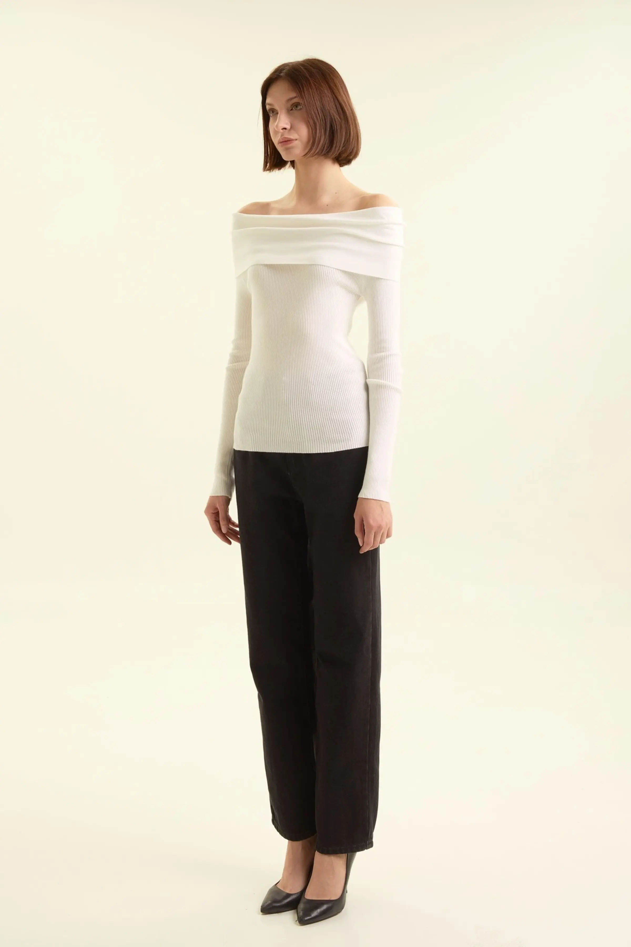 Джемпер белый для женщин 47170-4 60