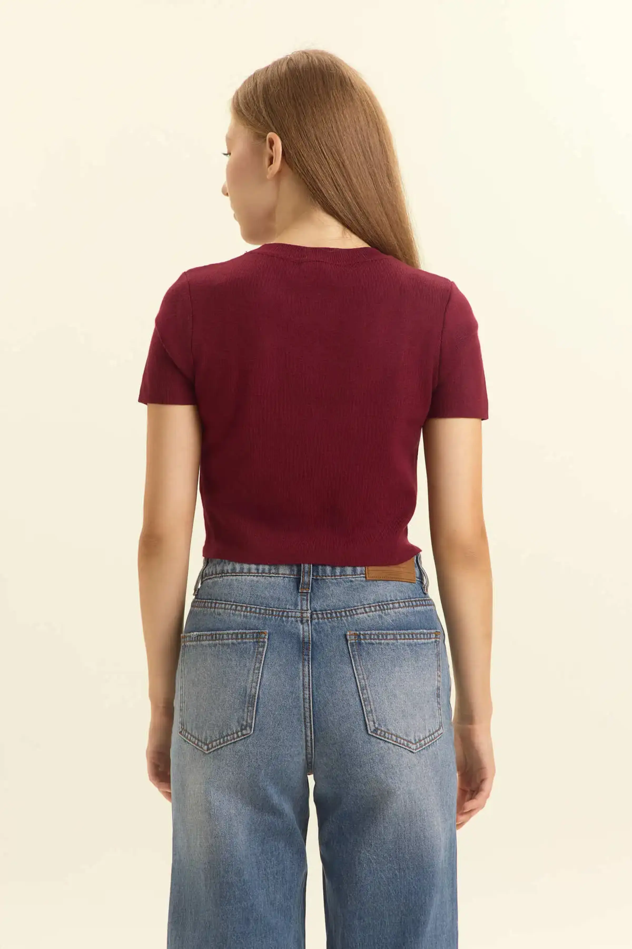 Джемпер бордовый для женщин 46342-67 60