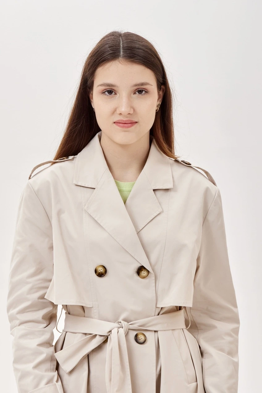 Плащ экрю для женщин 353/521/36262-232 49