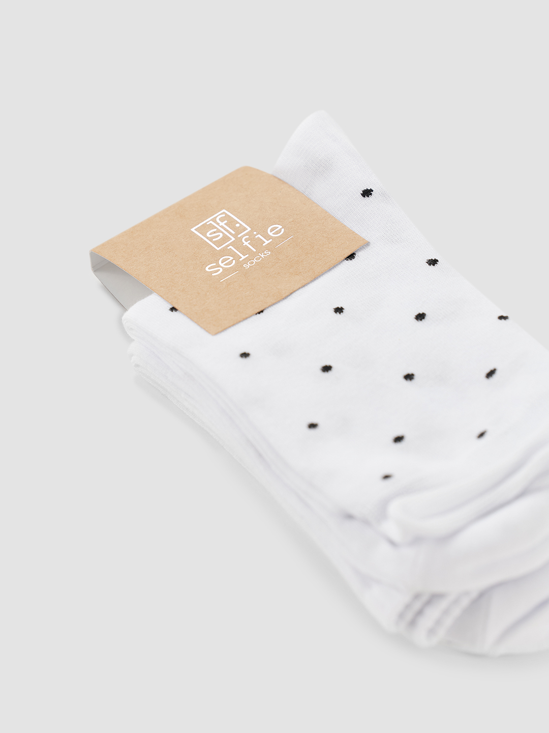 Носки черный горошек+белый+черно-белая полоска для женщин K48-253-309 21