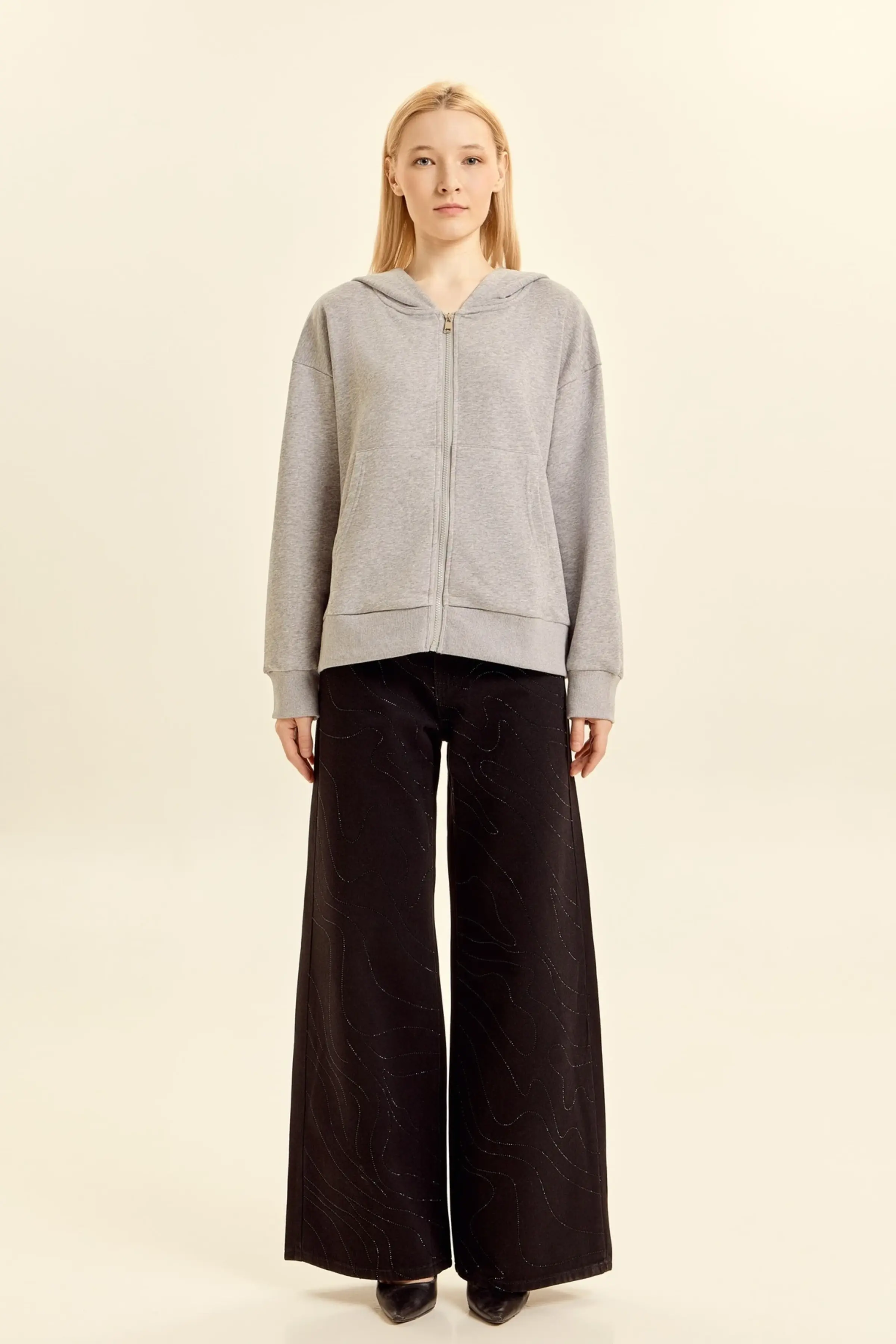 Джинсы черный для женщин 46195-1 74