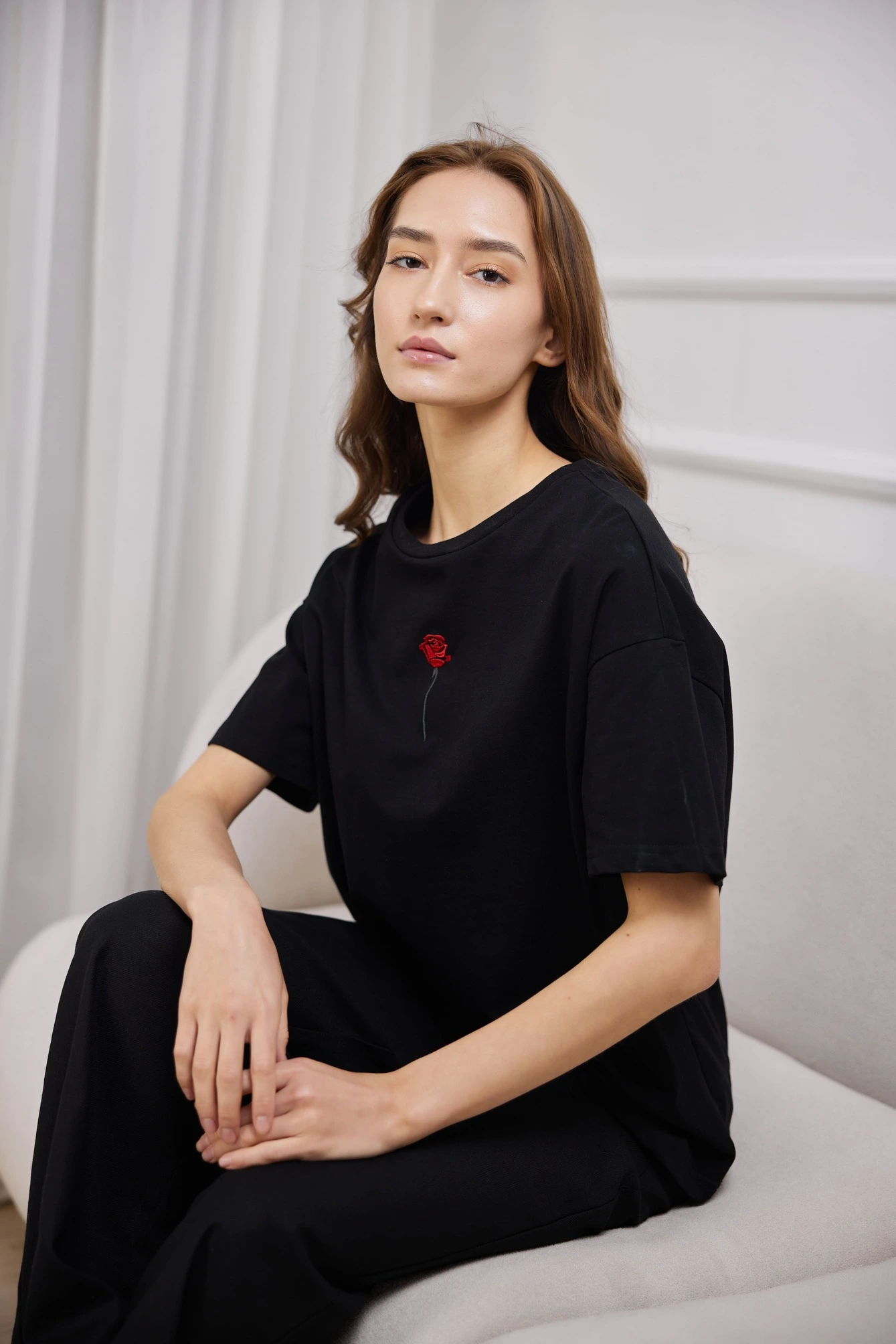 Футболка черный для женщин 41176-1 67