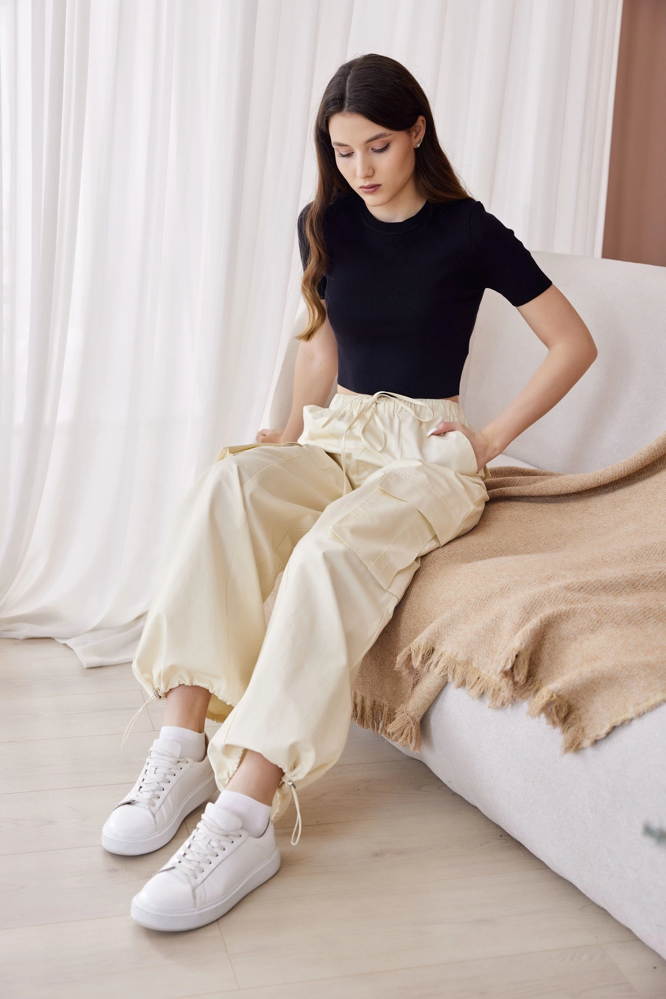 Брюки айвори для женщин 40207-234 71