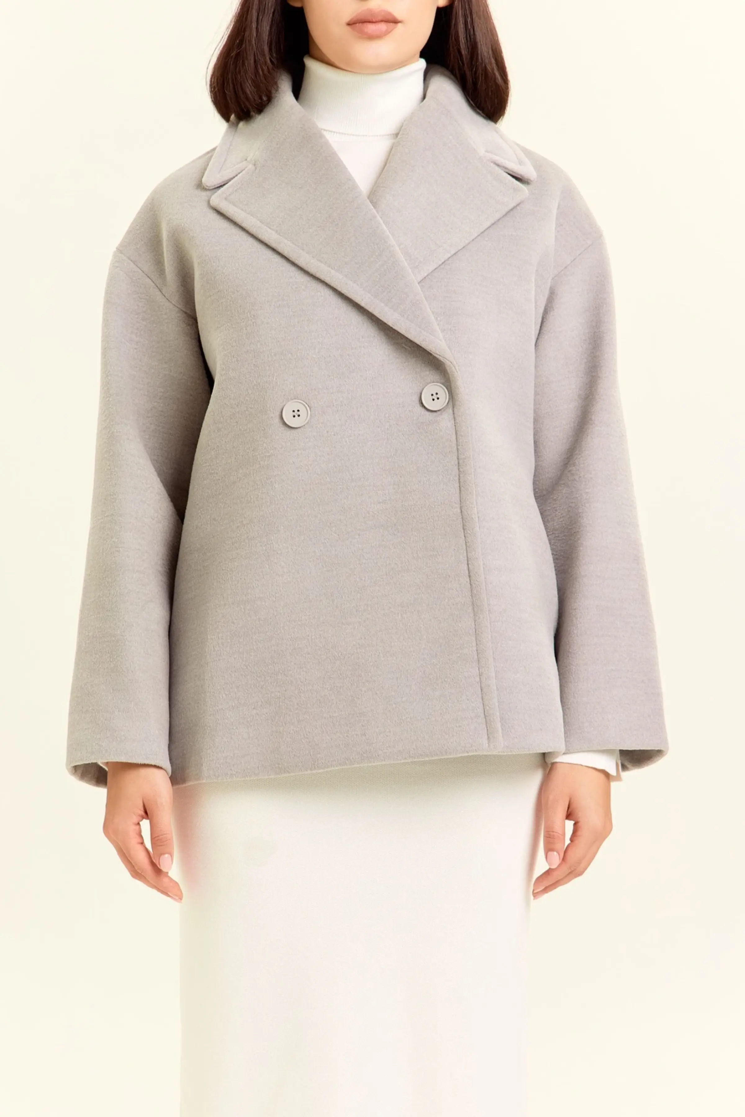 Пальто серый для женщин 47107-61 53