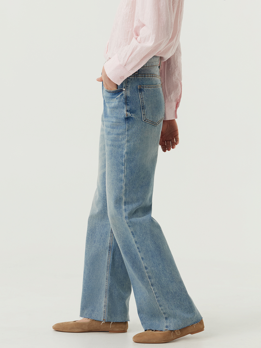 Джинсы голубой для женщин 48286-10 74