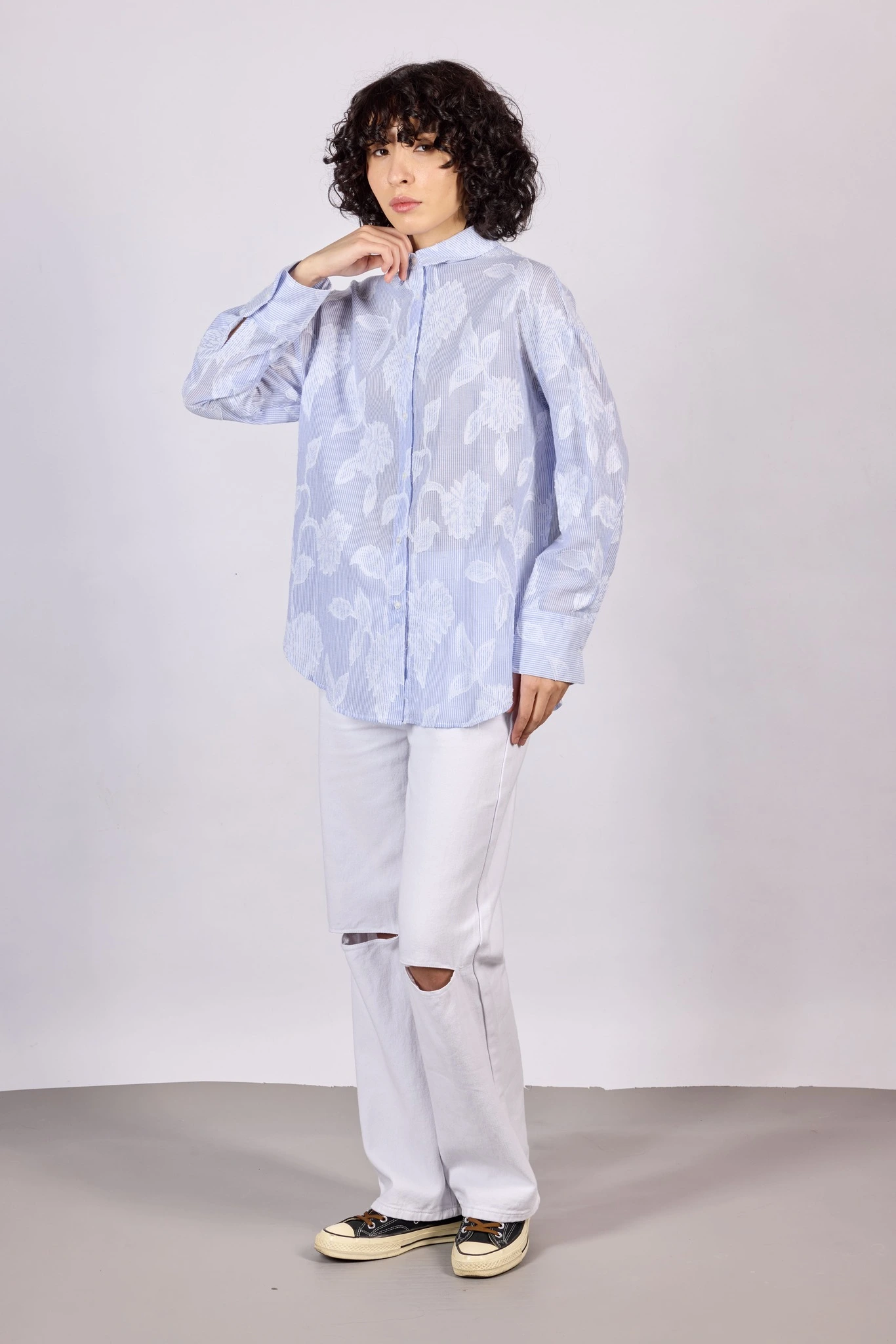 Рубашка в цветочек для женщин 44248-236 66