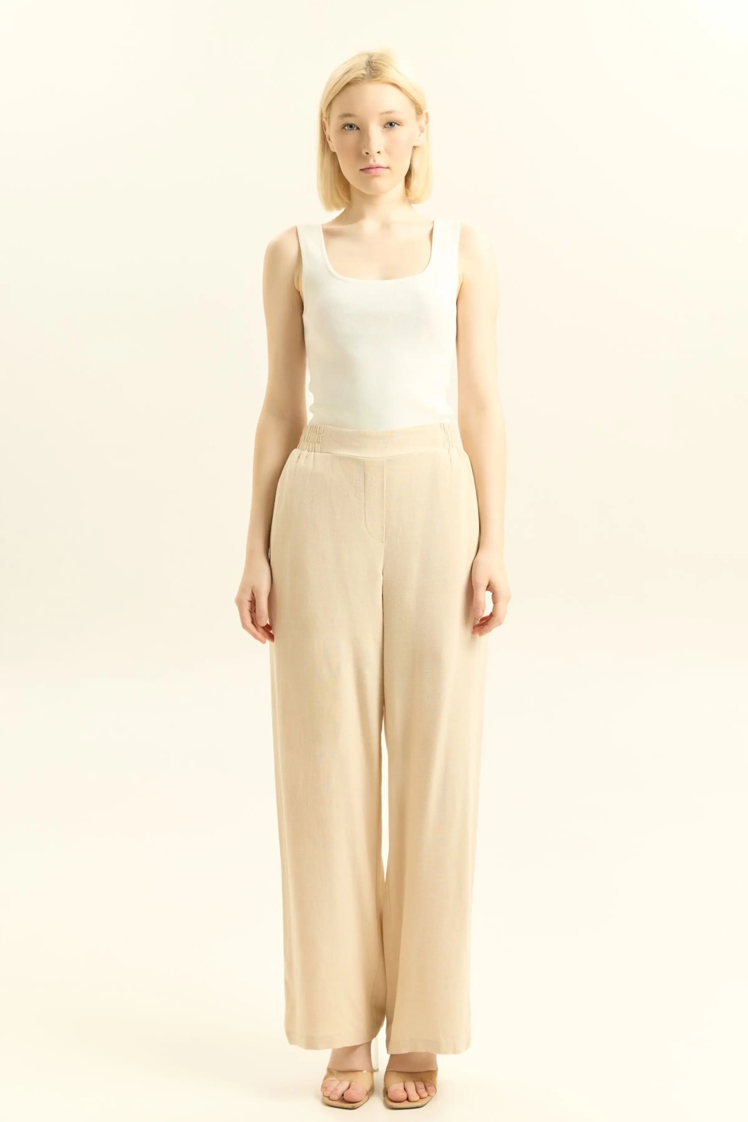 Брюки бежевый для женщин 45213-15 71