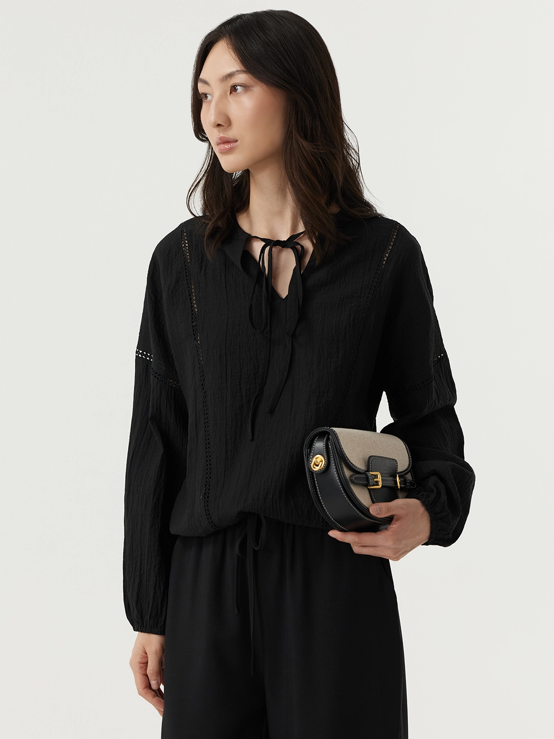 Блузка черный для женщин 48206-1 28