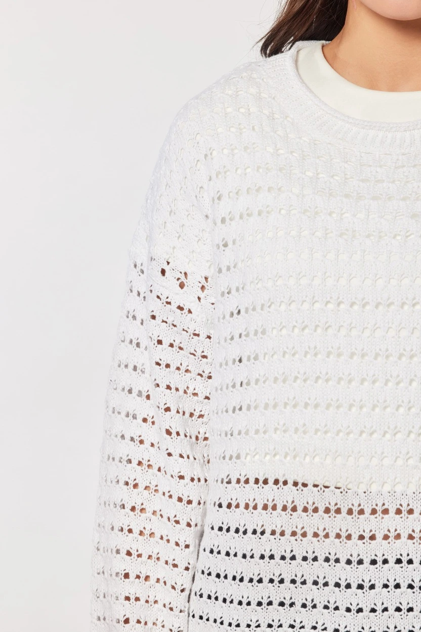 Джемпер белый для женщин 44163-4 60