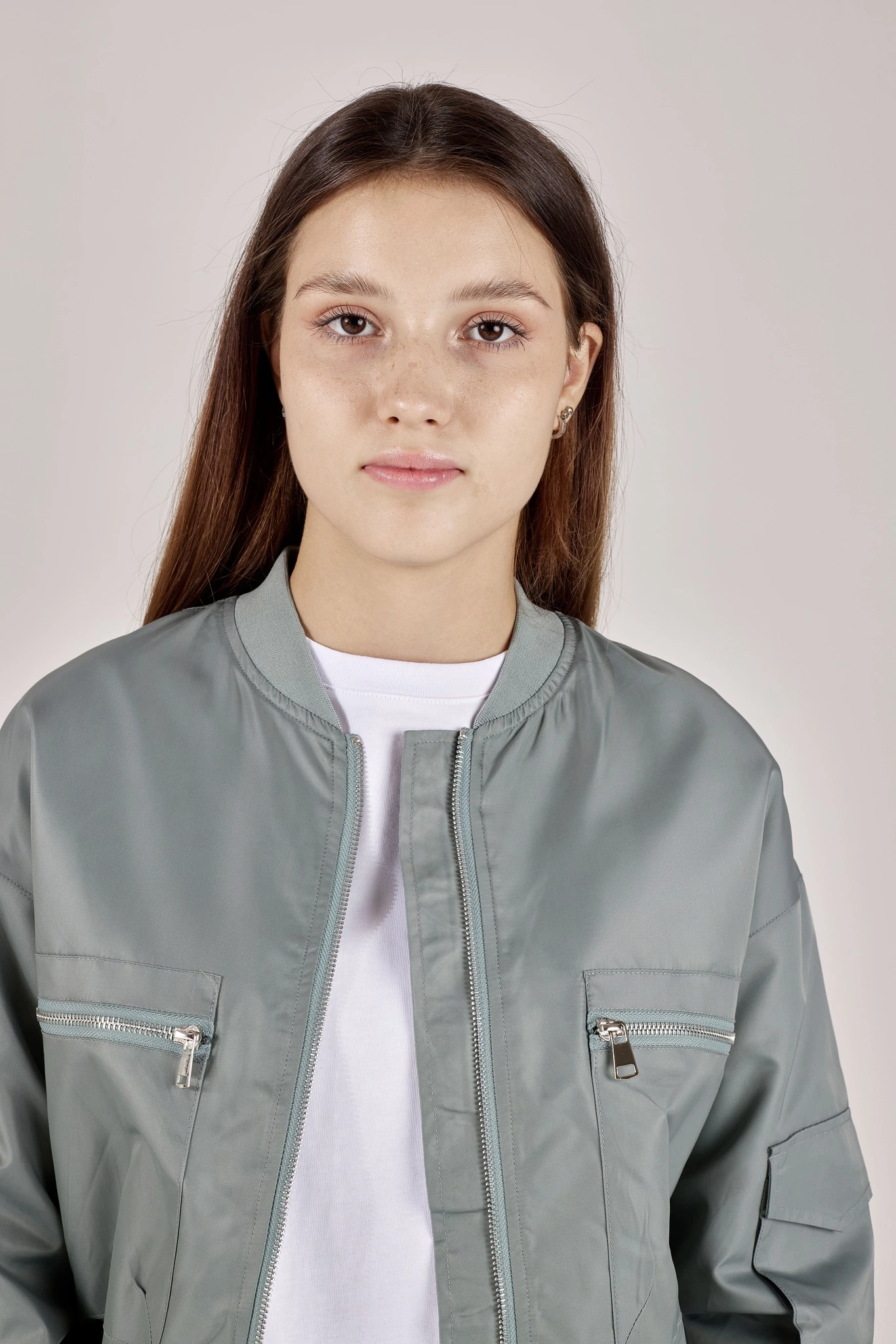 Бомбер зеленый для женщин 351/430/30163-34 70