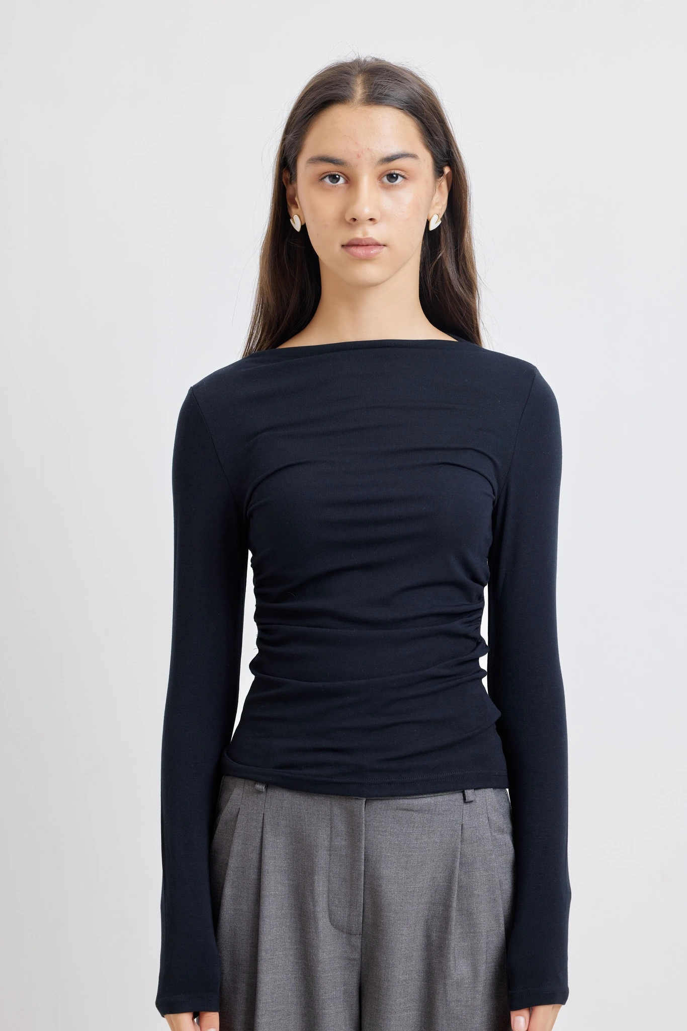 Лонгслив черный для женщин 42407U-1 59