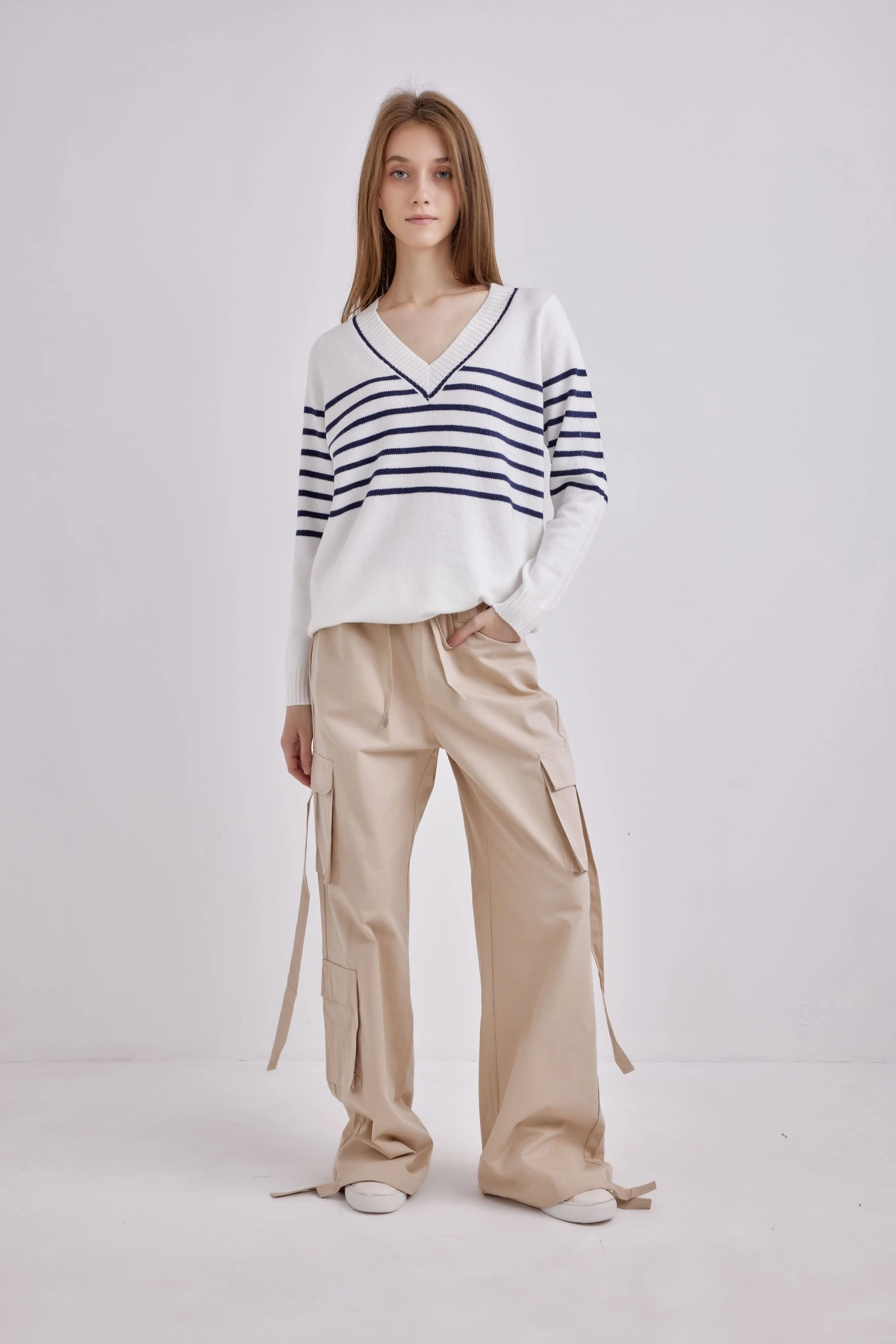 Брюки бежевый для женщин 41164-15 71