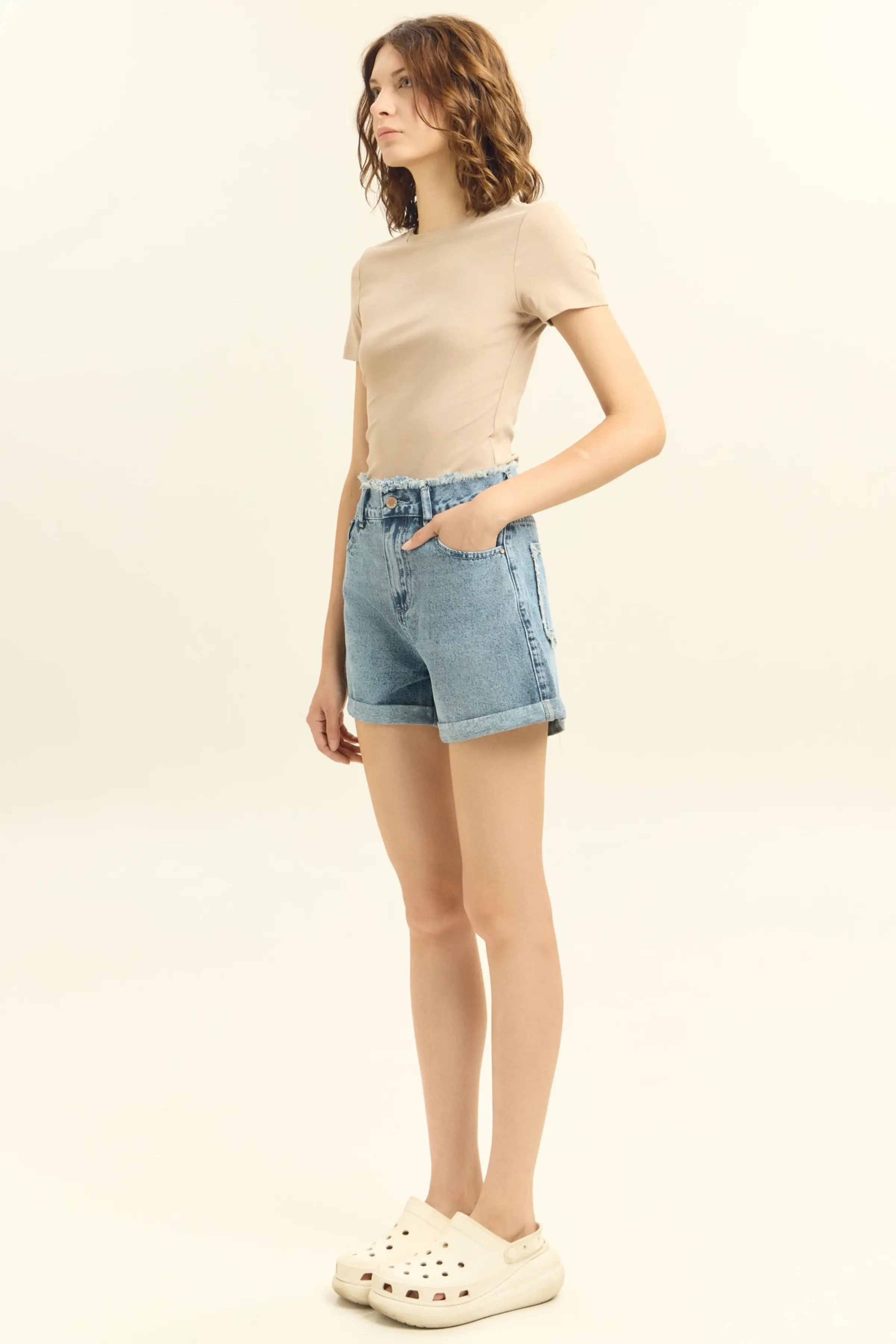 Шорты светло-синий для женщин 45302-195 57