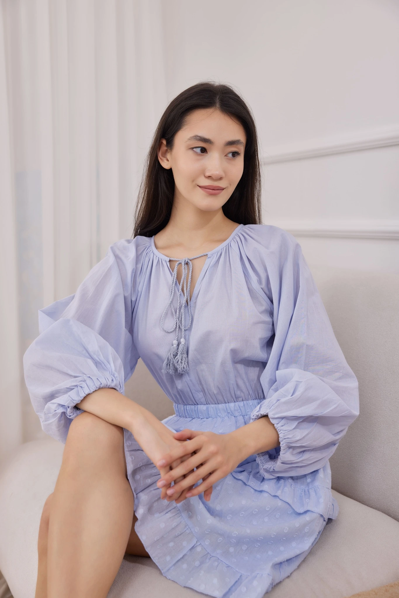 Платье голубой для женщин 41297-10 54