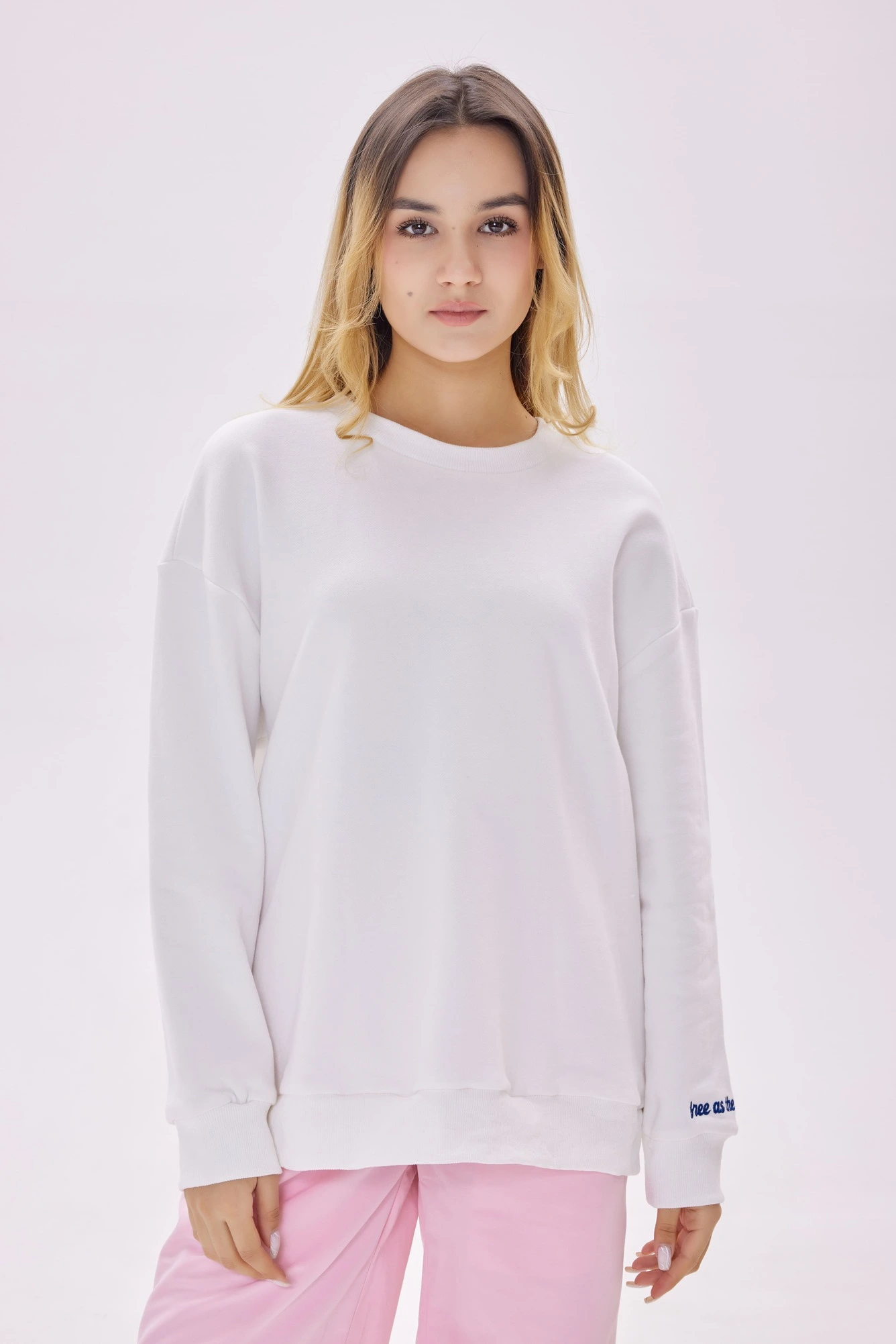 Толстовка бело-синий для женщин 40191-111 55