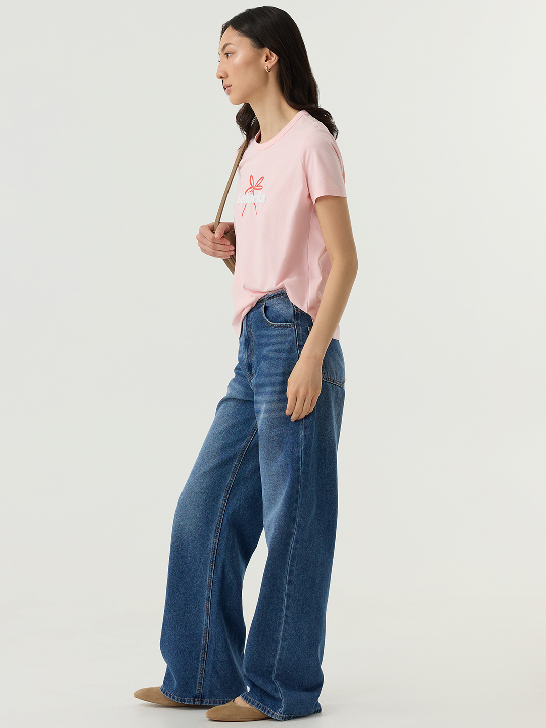 Футболка розовый для женщин 48245-17 67